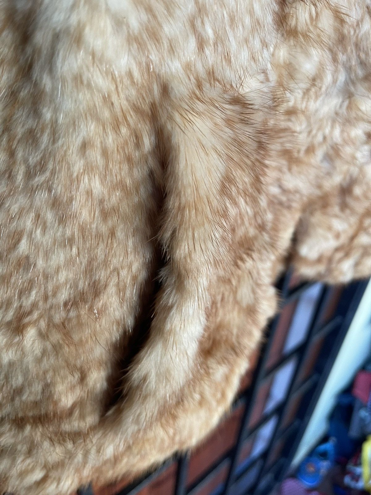 Vera Pelle Rare luxury style MINK FUR ROSES VEST Size 46L - 7 Thumbnail