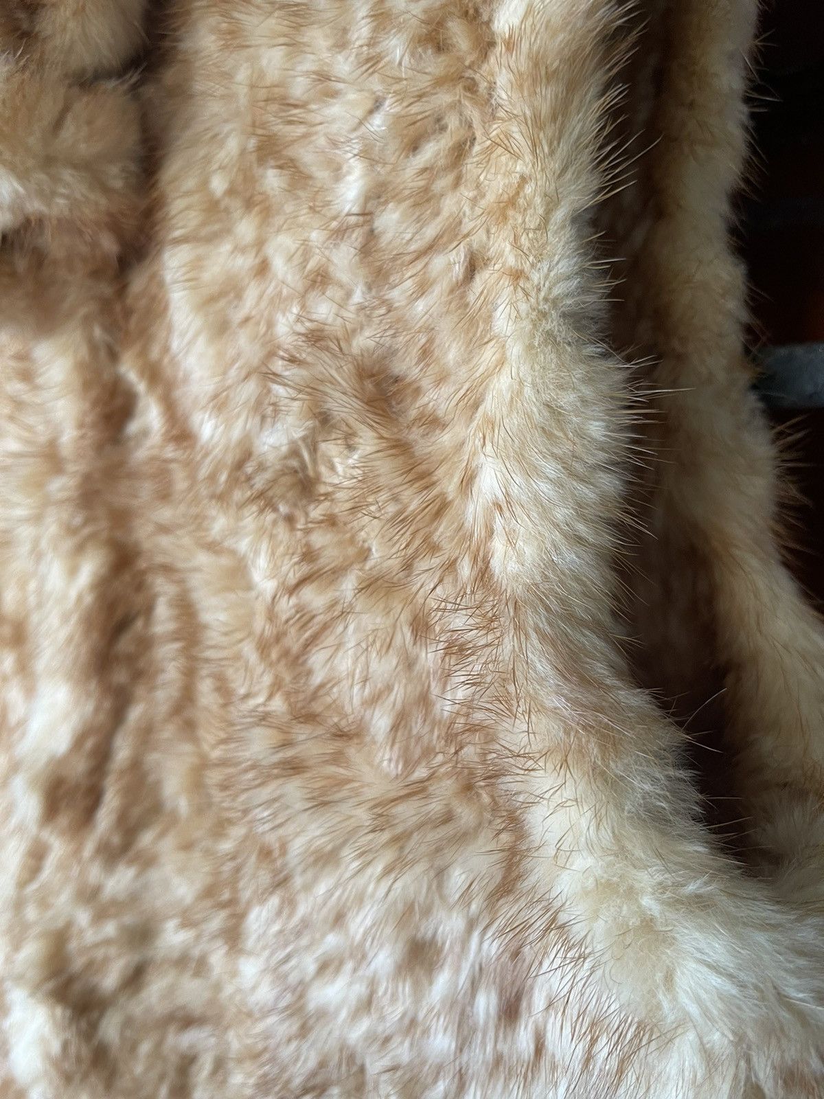 Vera Pelle Rare luxury style MINK FUR ROSES VEST Size 46L - 5 Thumbnail