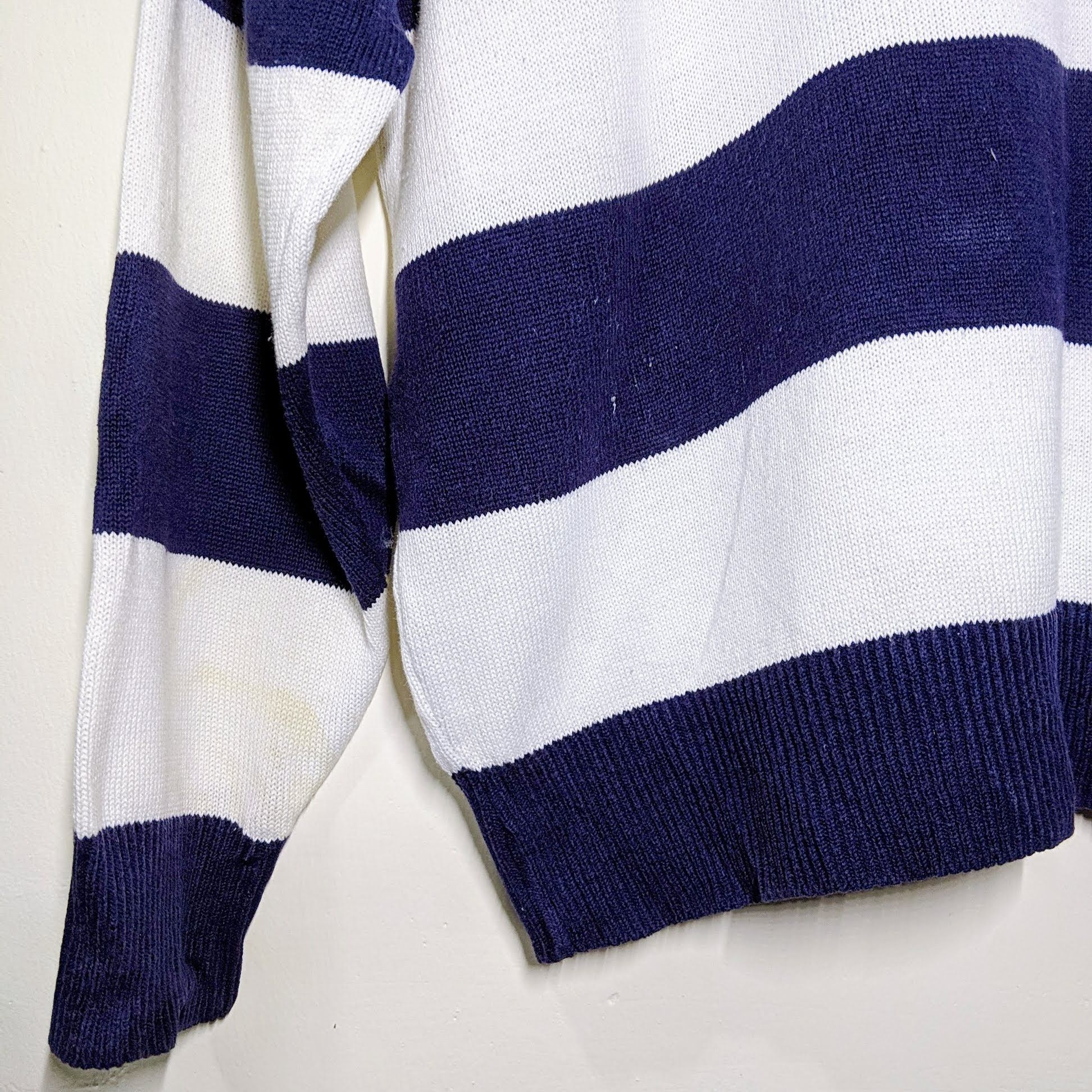 Japanese Brand Vintage Florida Embroidery Logo Stripe Knitwear Jumper Size US M / EU 48-50 / 2 - 4 Thumbnail
