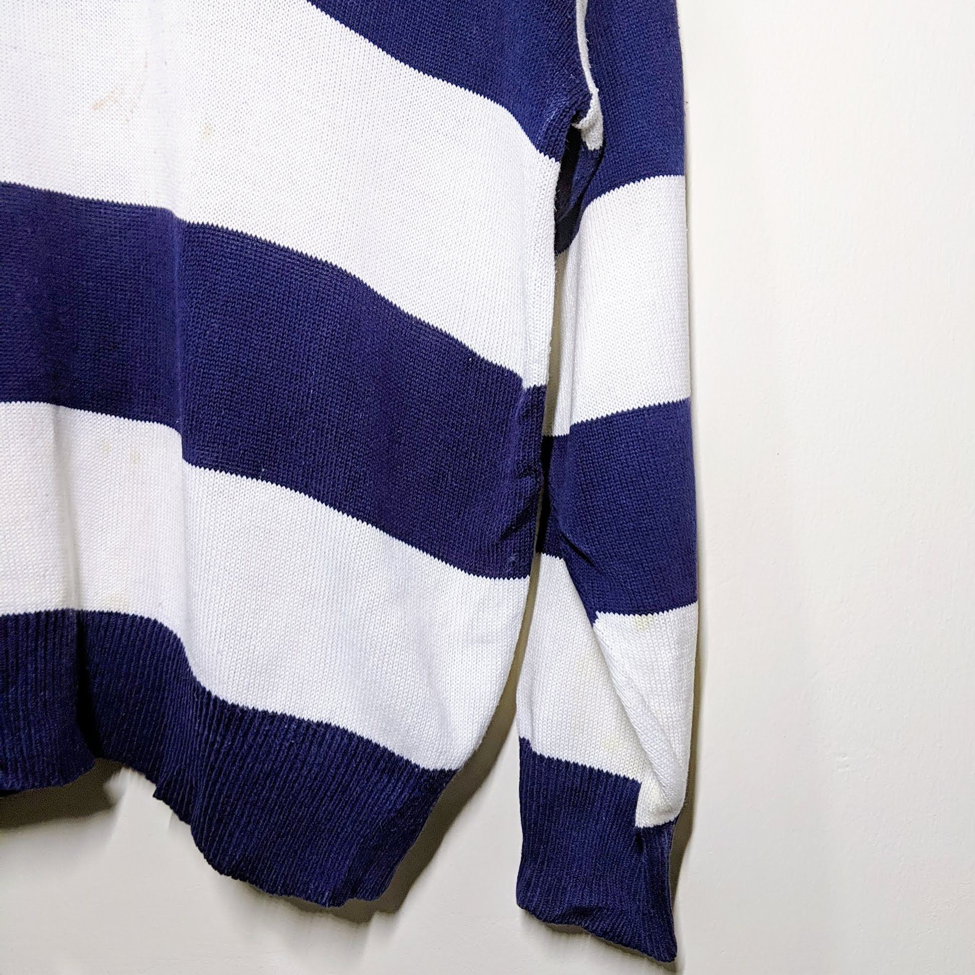 Japanese Brand Vintage Florida Embroidery Logo Stripe Knitwear Jumper Size US M / EU 48-50 / 2 - 3 Thumbnail