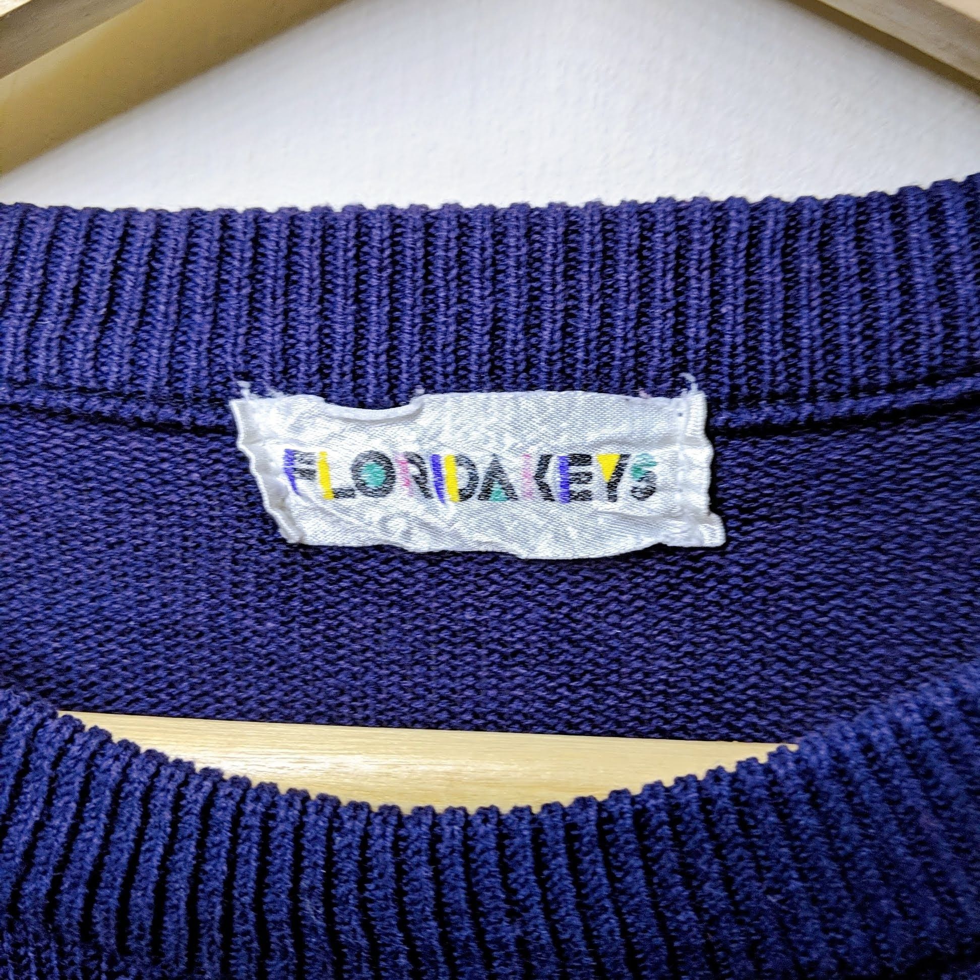 Japanese Brand Vintage Florida Embroidery Logo Stripe Knitwear Jumper Size US M / EU 48-50 / 2 - 9 Thumbnail
