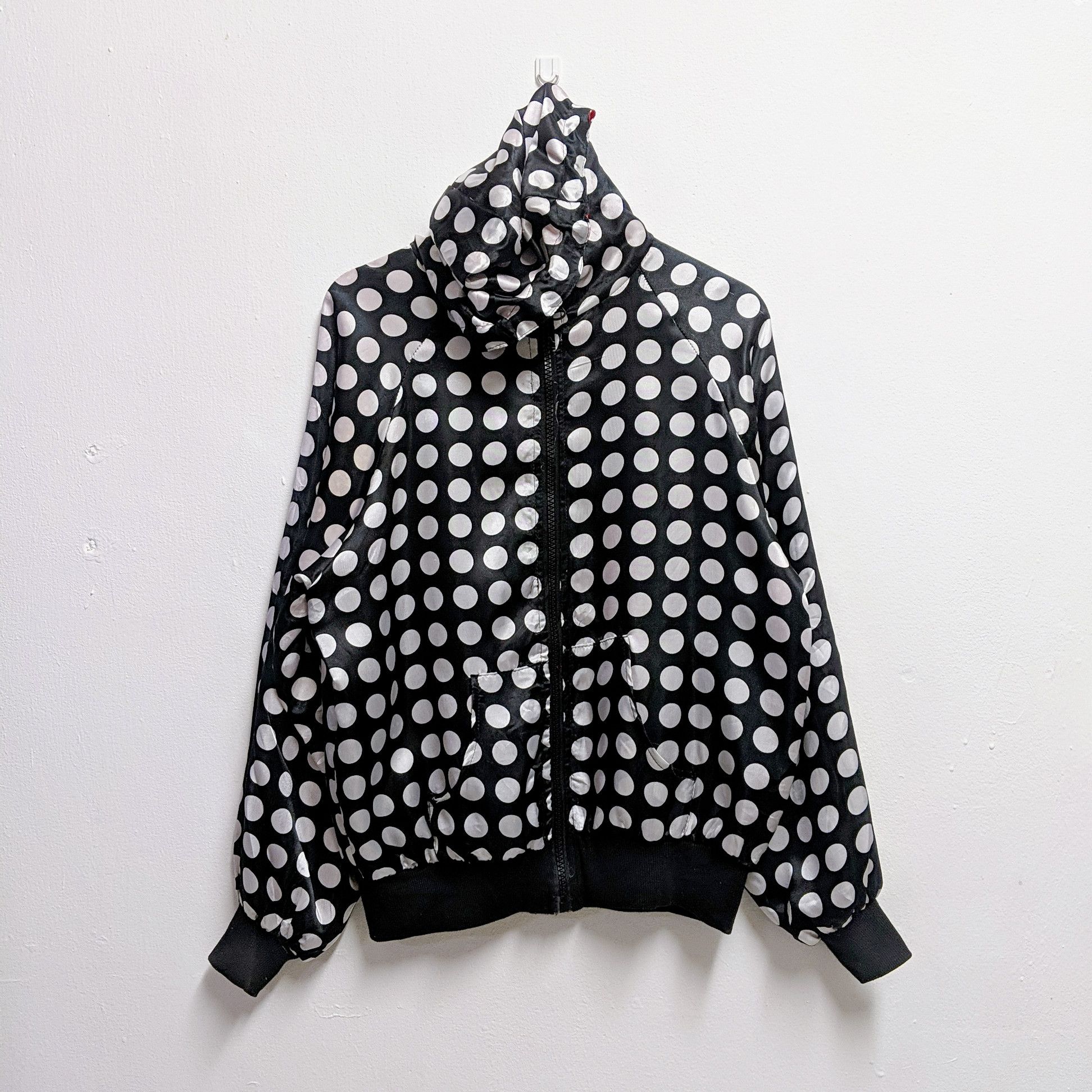 Japanese Brand Vintage Japanese Japan Dots Light Jacket Zipper Ups Hooded Size US L / EU 52-54 / 3 - 1 Thumbnail
