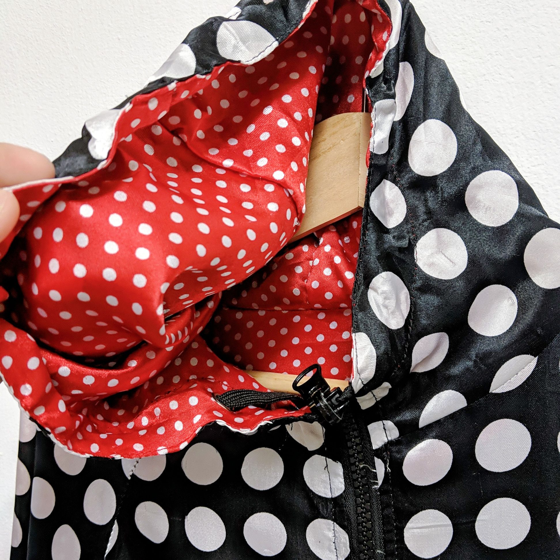 Japanese Brand Vintage Japanese Japan Dots Light Jacket Zipper Ups Hooded Size US L / EU 52-54 / 3 - 6 Thumbnail