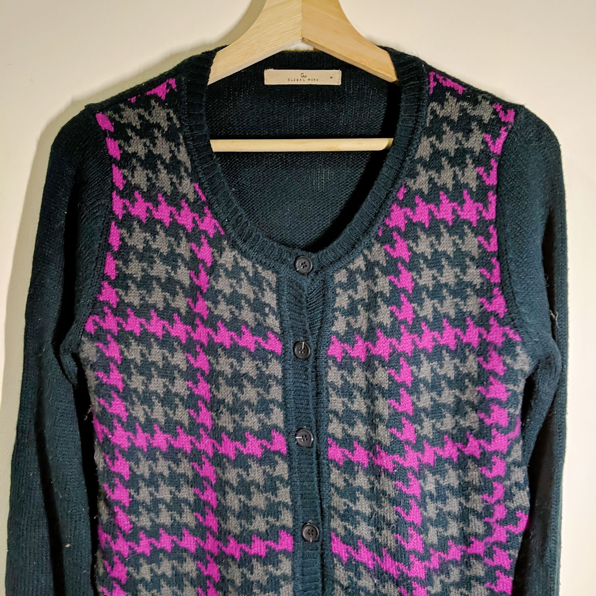 Japanese Brand Vintage Global Work Knitwear Sweater With Pocket Size US S / EU 44-46 / 1 - 5 Thumbnail