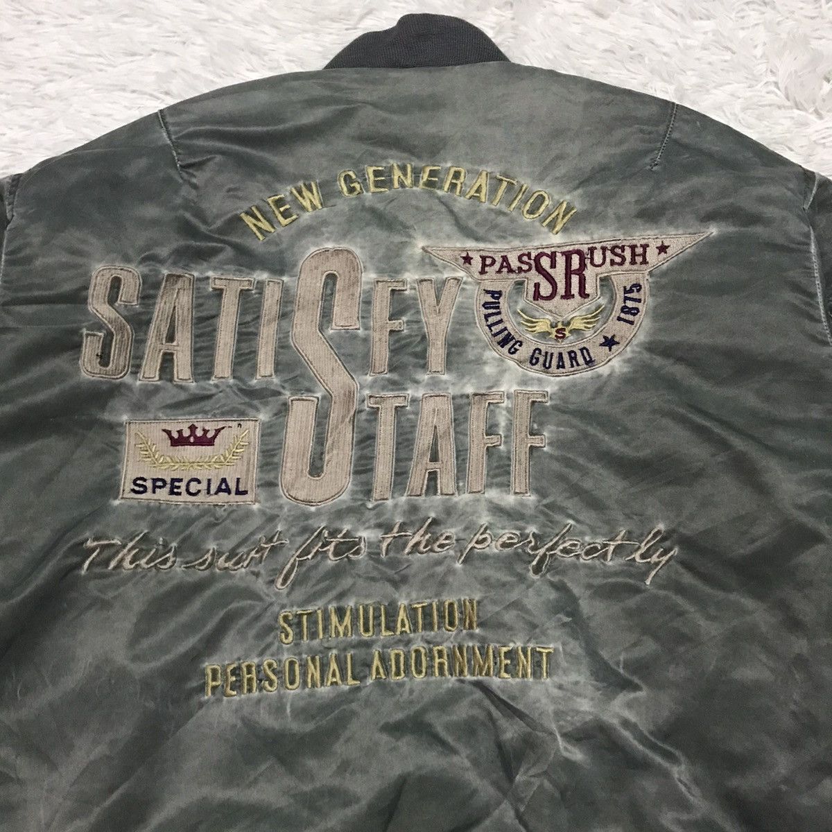 Japanese Brand MA-1 Bomber Jacket Type Machope Size US M / EU 48-50 / 2 - 12 Thumbnail