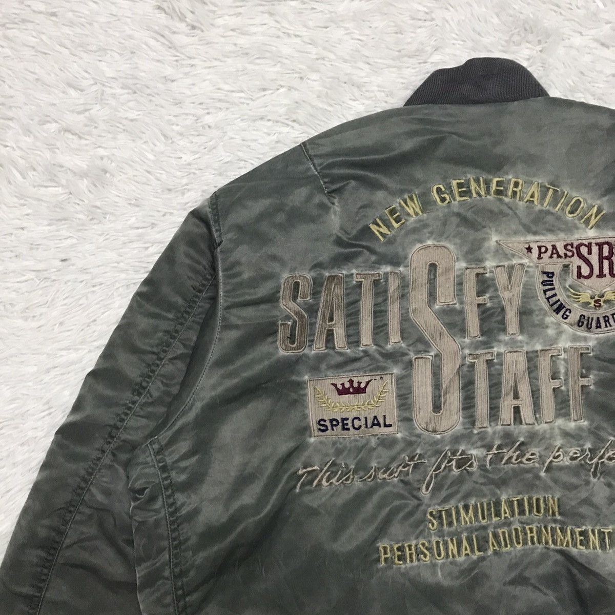 Japanese Brand MA-1 Bomber Jacket Type Machope Size US M / EU 48-50 / 2 - 11 Thumbnail