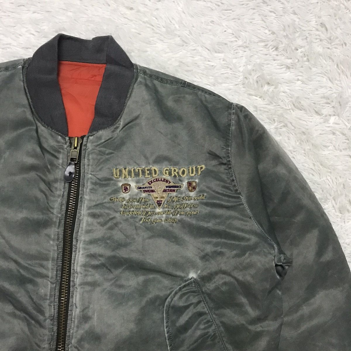 Japanese Brand MA-1 Bomber Jacket Type Machope Size US M / EU 48-50 / 2 - 5 Thumbnail