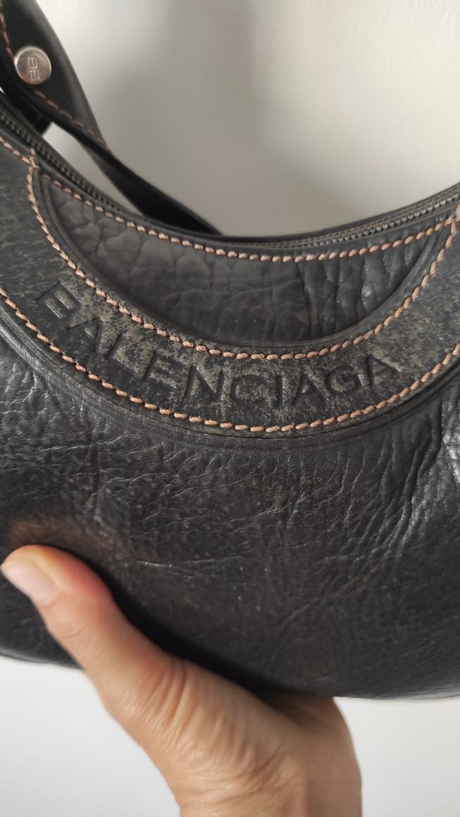 Balenciaga × Leather × Vintage Vintage Balenciaga Paris BB Leather Women Shoulder Tote Bag Size ONE SIZE - 16 Thumbnail