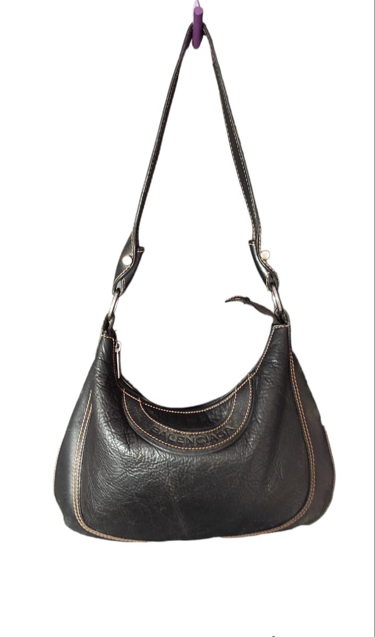 Balenciaga × Leather × Vintage Vintage Balenciaga Paris BB Leather Women Shoulder Tote Bag Size ONE SIZE - 1 Thumbnail