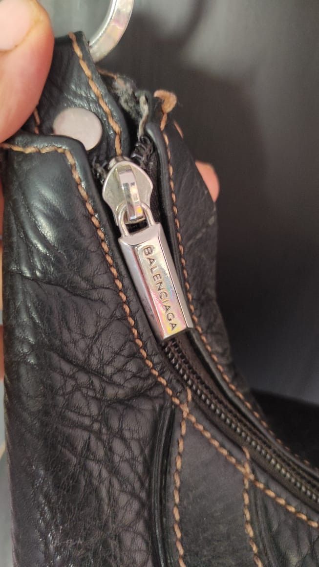 Balenciaga × Leather × Vintage Vintage Balenciaga Paris BB Leather Women Shoulder Tote Bag Size ONE SIZE - 14 Thumbnail
