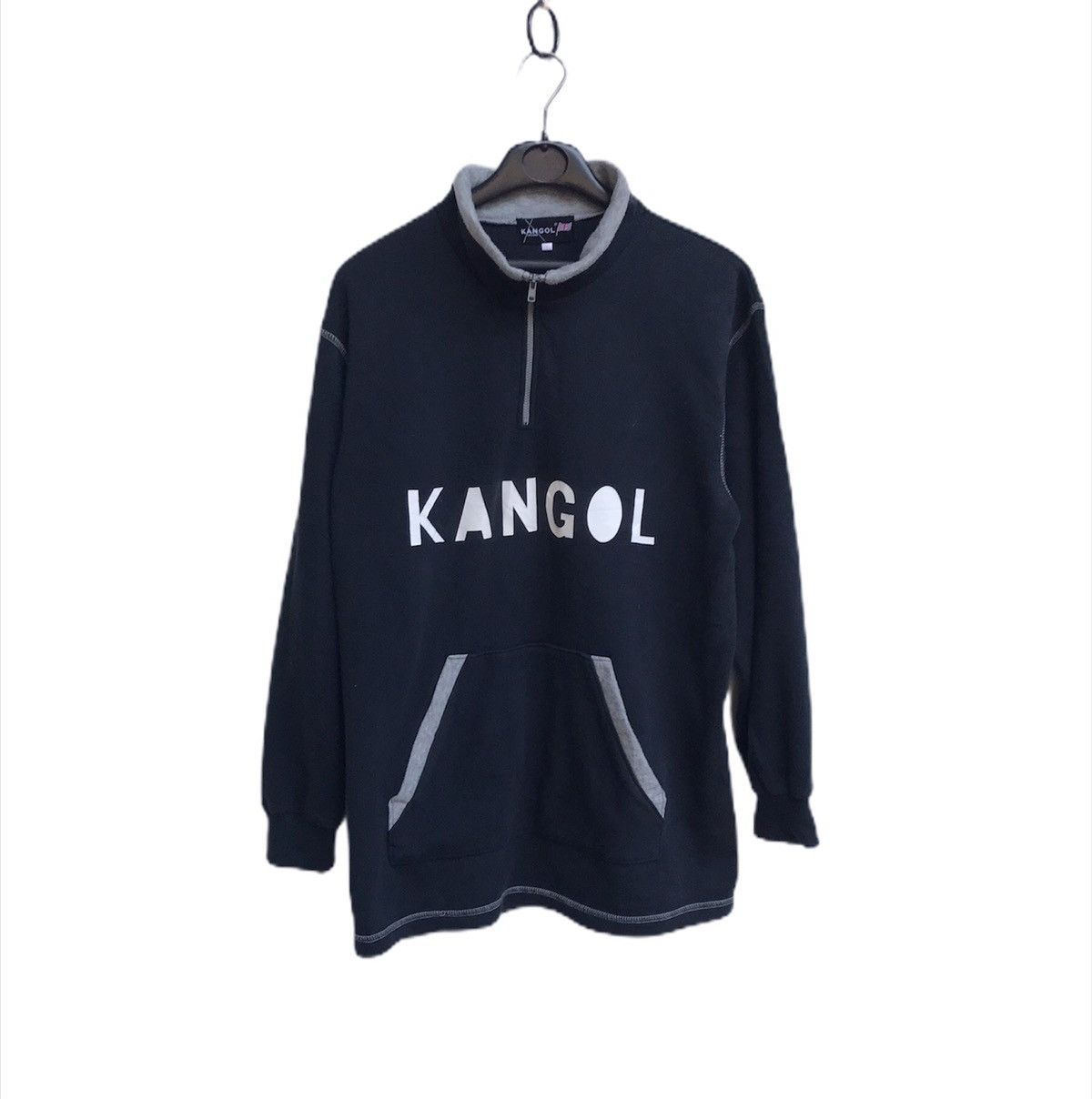 Kangol × Vintage 🔥Kangol Zipper Neck Sweatshirt Size US L / EU 52-54 / 3 - 1 Thumbnail