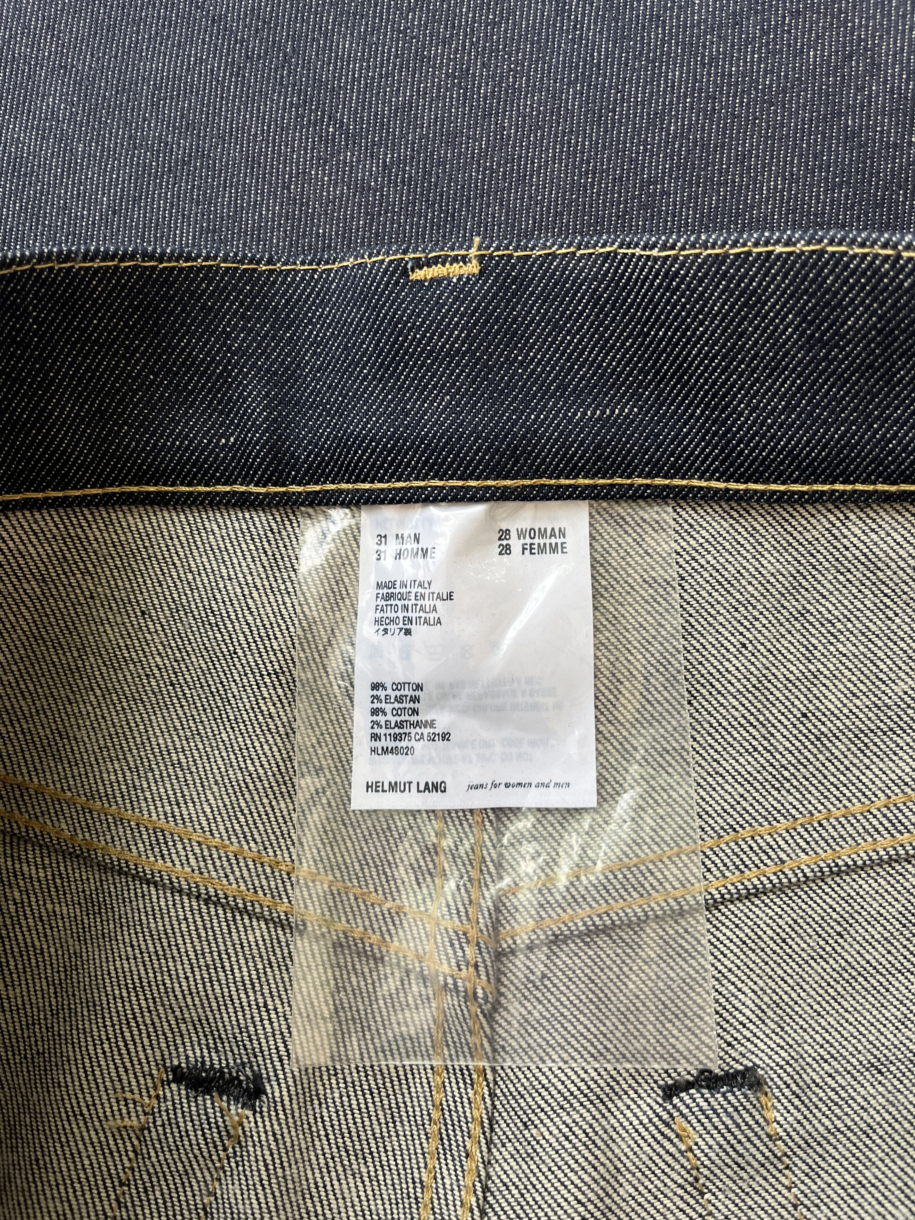 Helmut Lang ⚡️QUICK SALE⚡️Helmut Lang Indigo Masc Slim Straight Jeans Size US 31 - 3 Thumbnail