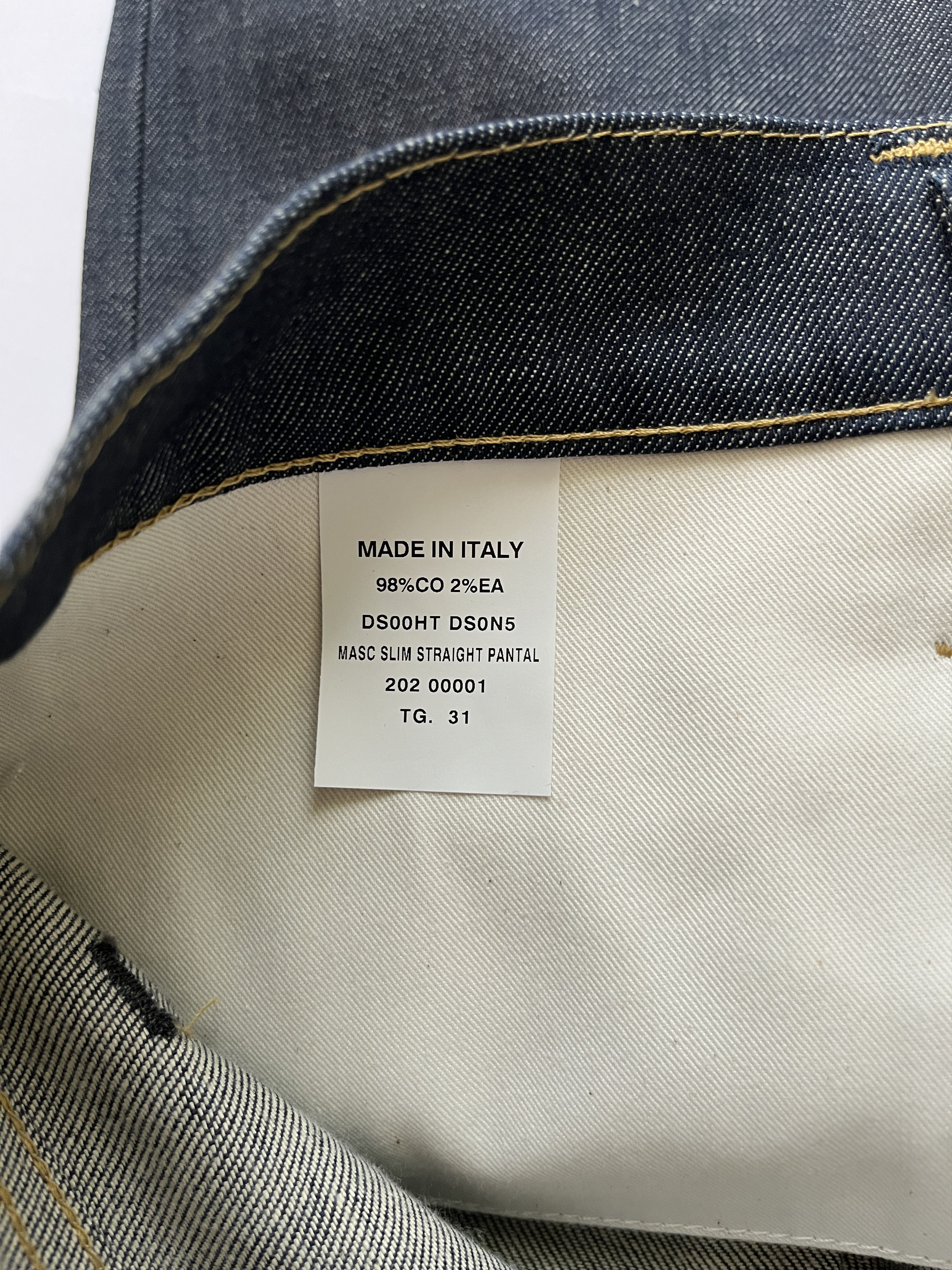 Helmut Lang ⚡️QUICK SALE⚡️Helmut Lang Indigo Masc Slim Straight Jeans Size US 31 - 5 Thumbnail