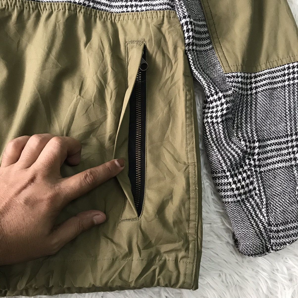 Japanese Brand Archival Red Seam Two Clothes Constructed Jacket Hooded Size US M / EU 48-50 / 2 - 13 Thumbnail
