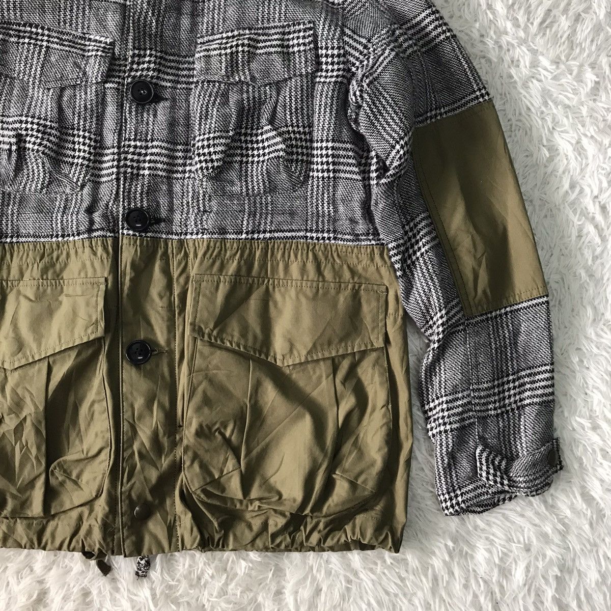 Japanese Brand Archival Red Seam Two Clothes Constructed Jacket Hooded Size US M / EU 48-50 / 2 - 4 Thumbnail