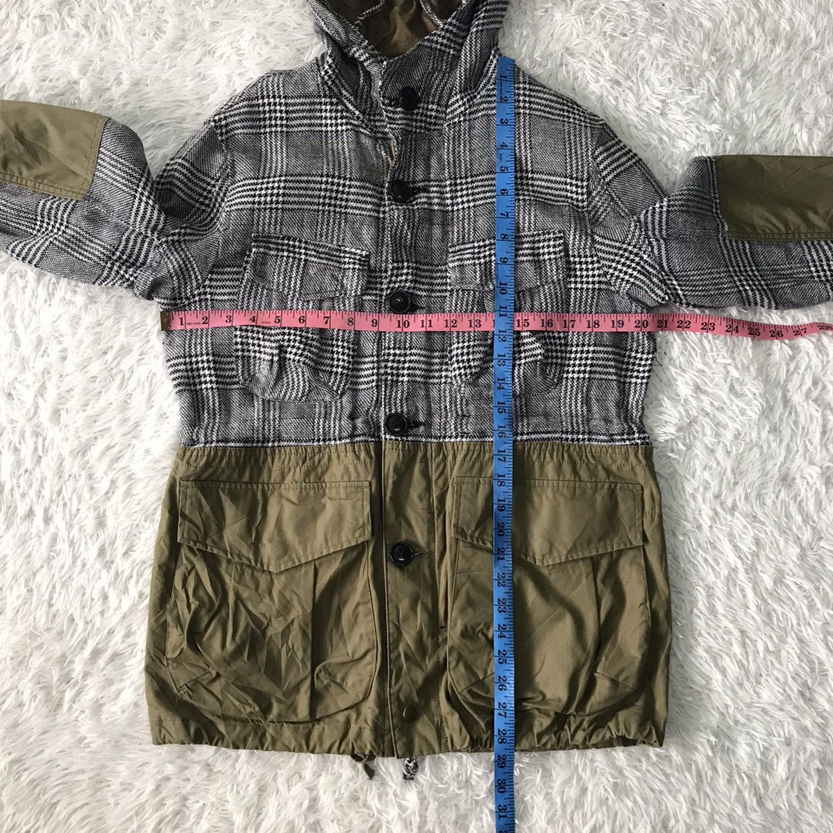 Japanese Brand Archival Red Seam Two Clothes Constructed Jacket Hooded Size US M / EU 48-50 / 2 - 17 Thumbnail