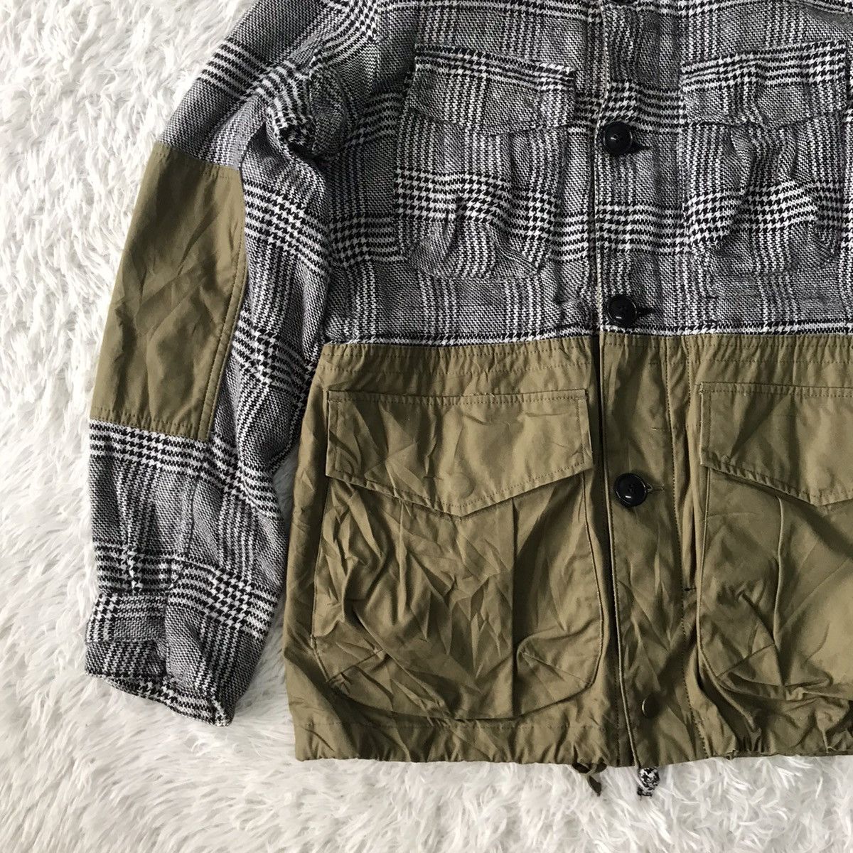 Japanese Brand Archival Red Seam Two Clothes Constructed Jacket Hooded Size US M / EU 48-50 / 2 - 3 Thumbnail