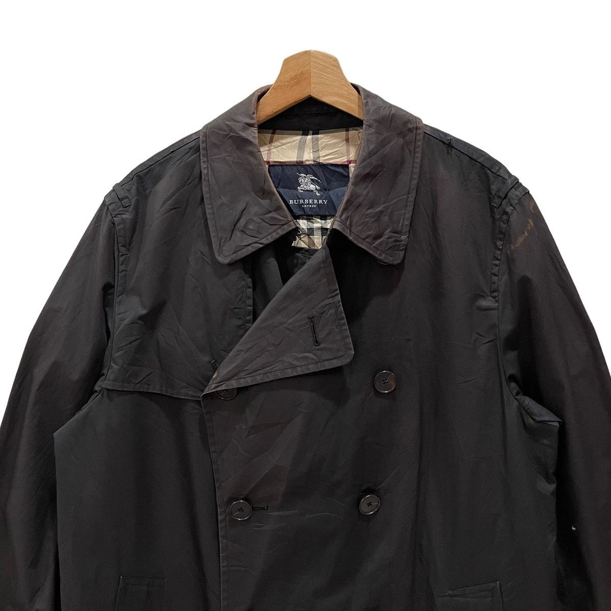 Burberry Burberry London Nova Check Trench Coat Jacket Size US L / EU 52-54 / 3 - 3 Thumbnail