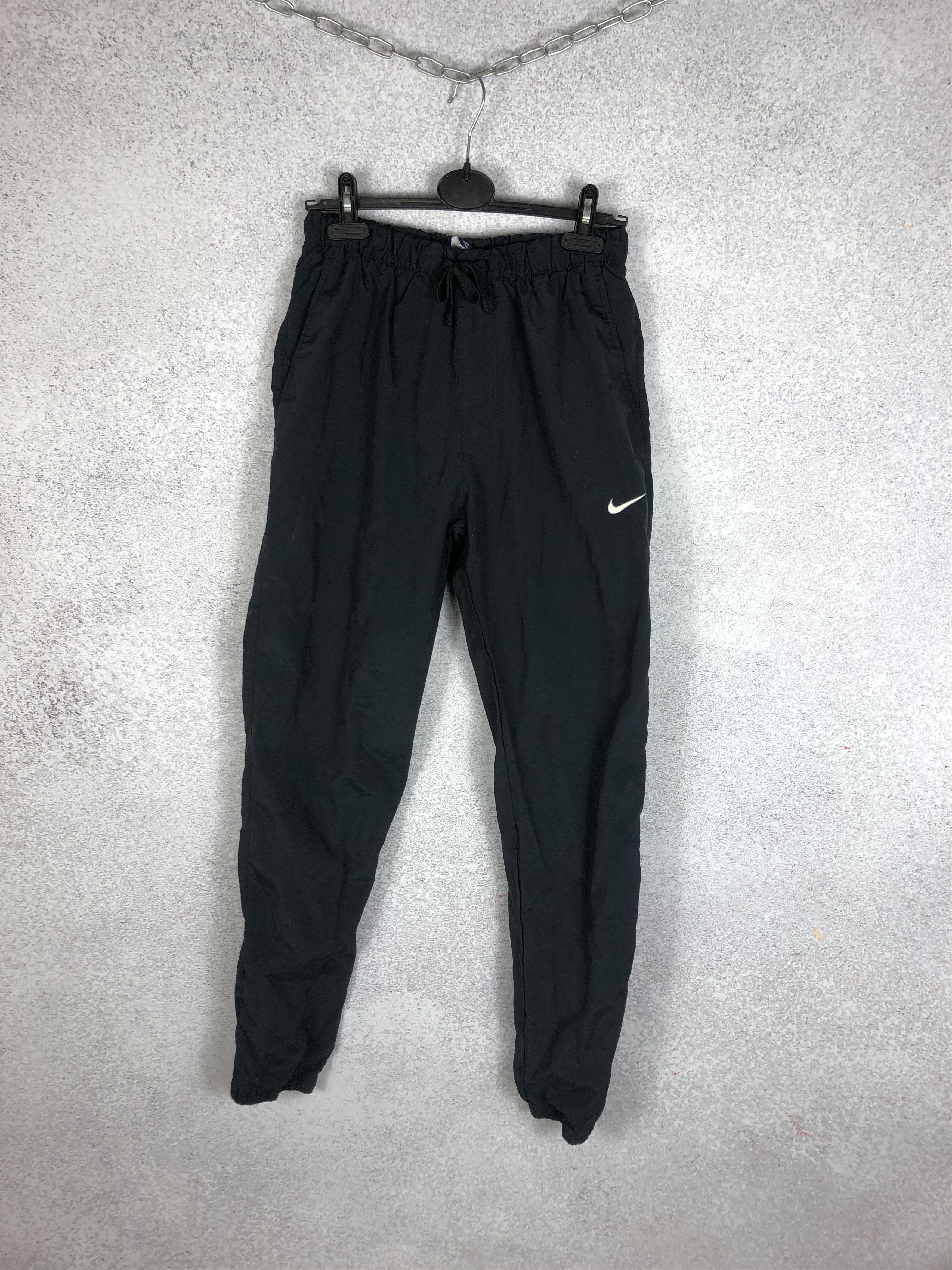 Vintage Vintage Nike Small Swoosh Nylon Drill Pants Y2K Size US 31 - 1 Thumbnail