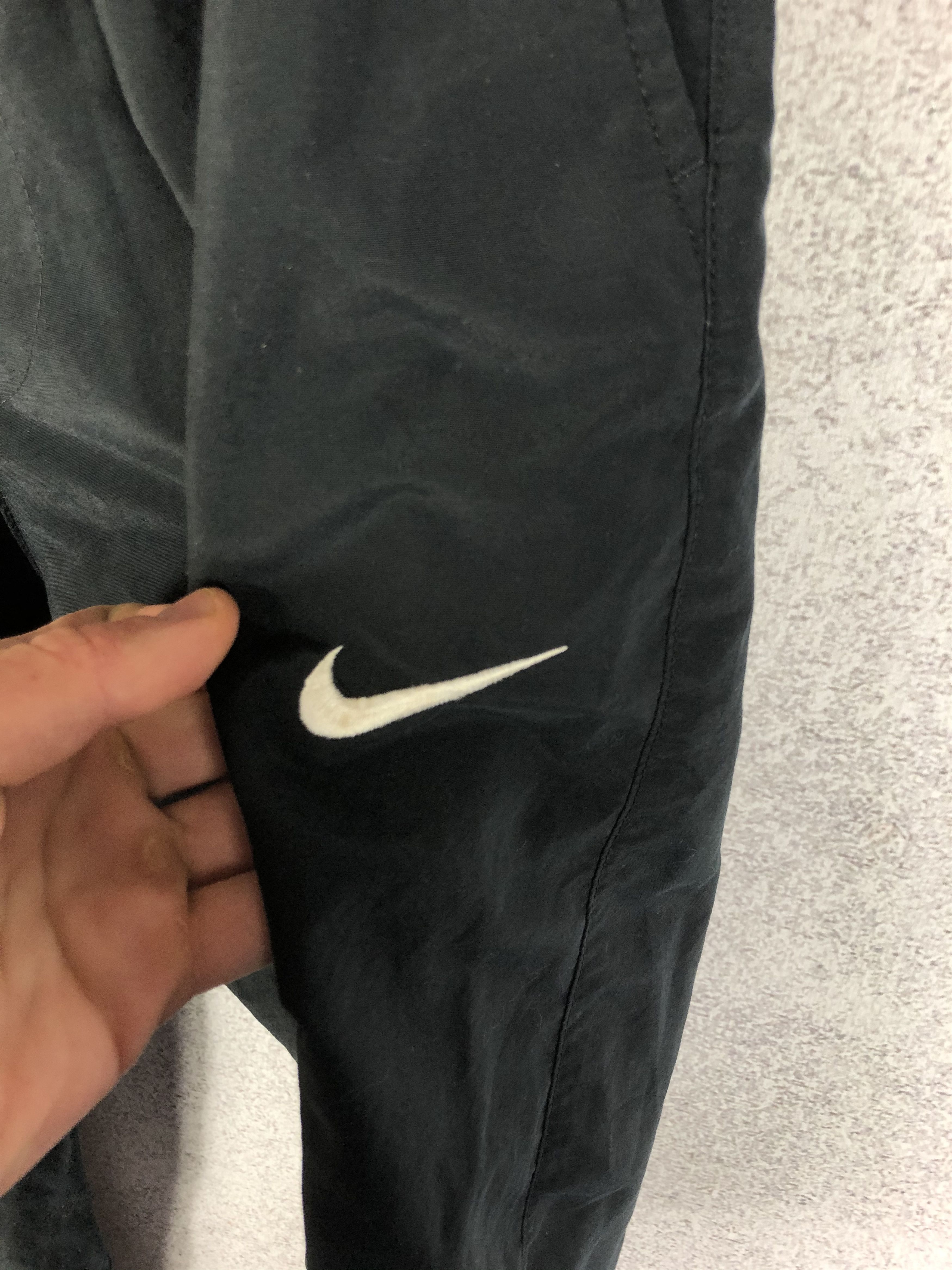 Vintage Vintage Nike Small Swoosh Nylon Drill Pants Y2K Size US 31 - 3 Thumbnail