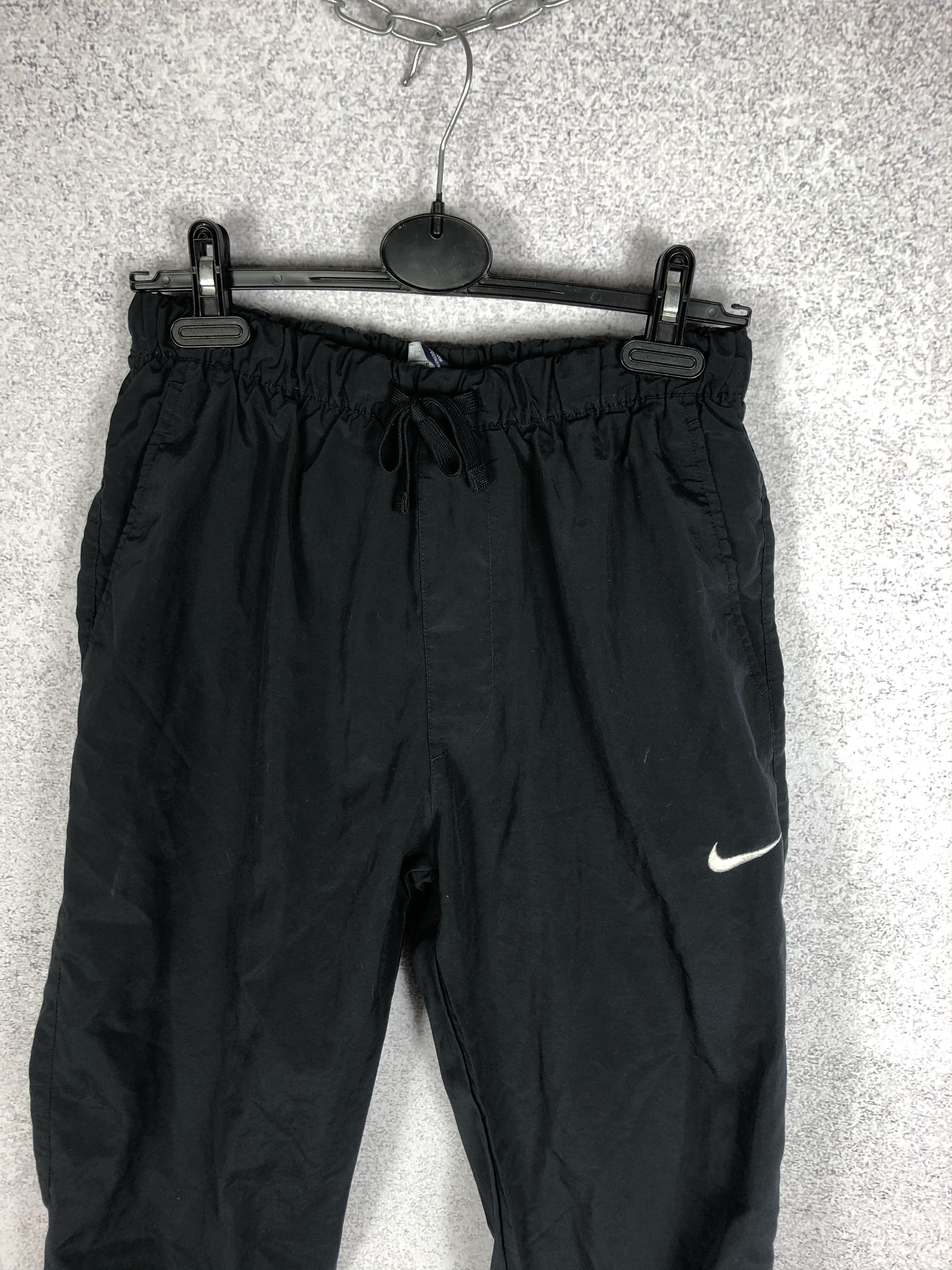 Vintage Vintage Nike Small Swoosh Nylon Drill Pants Y2K Size US 31 - 2 Thumbnail