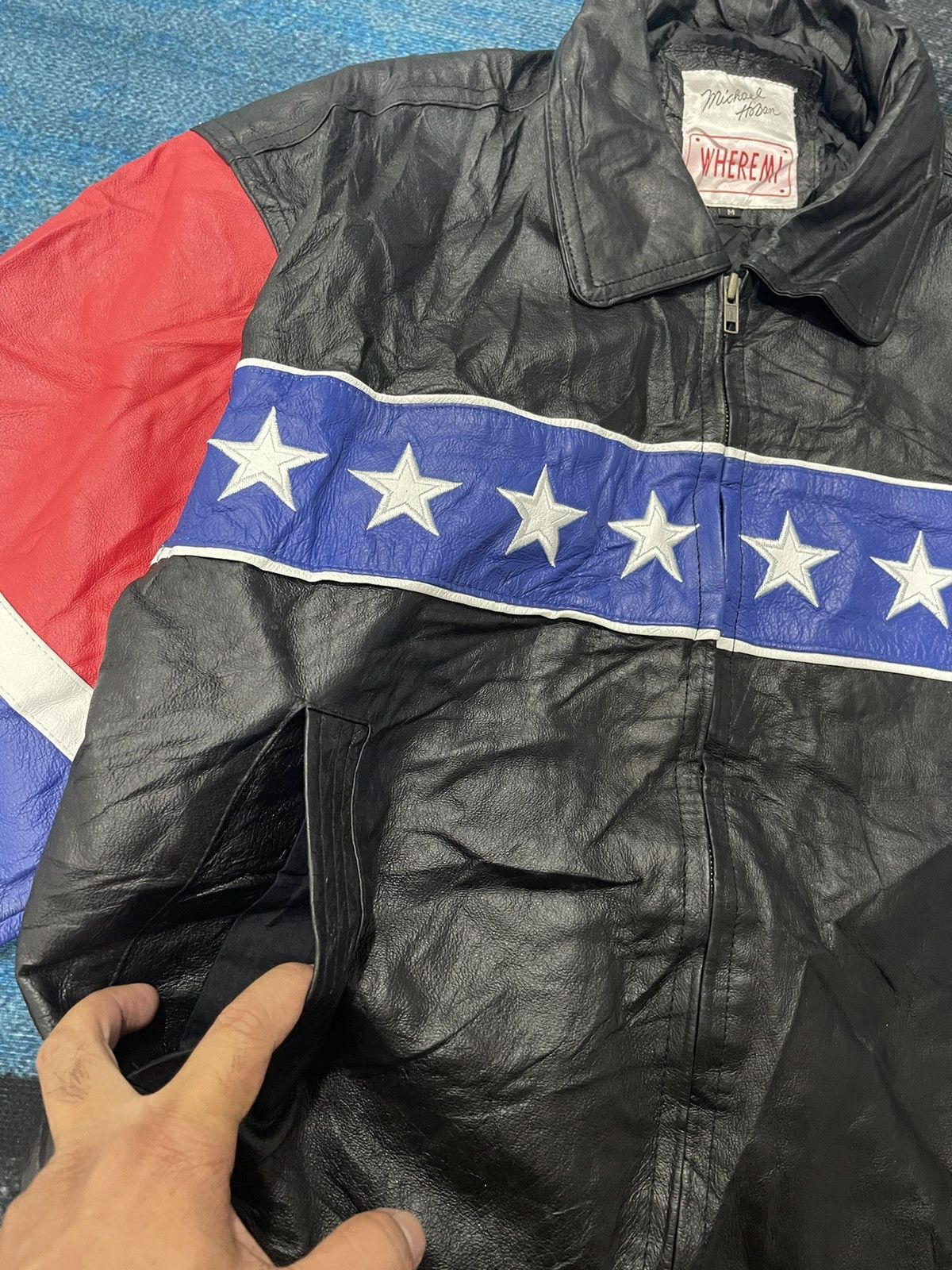 Michael Hoban × Vintage VINTAGE MICHEAL HOBAN WHERE MI LEATHER JACKET Size US M / EU 48-50 / 2 - 7 Thumbnail