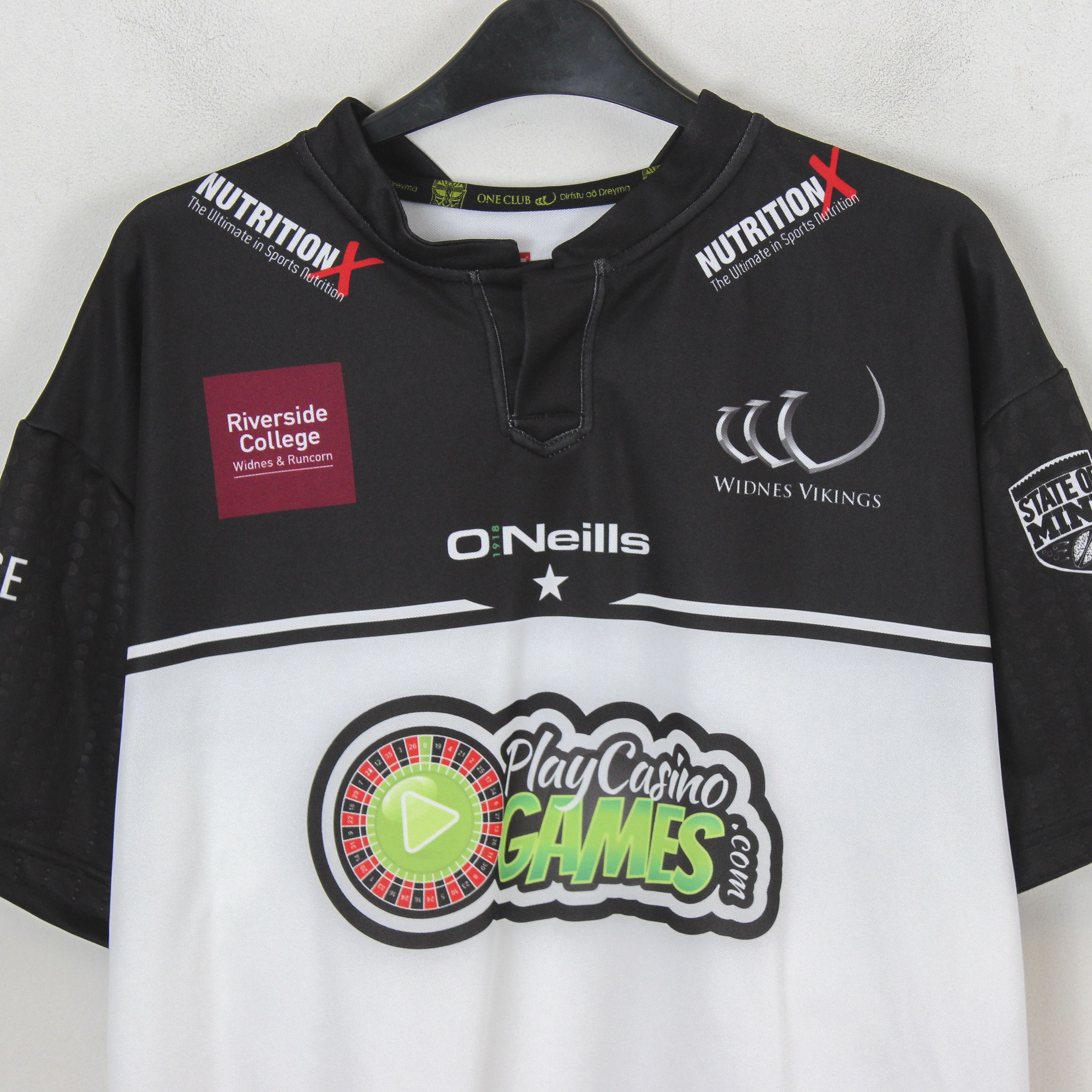 O'Neills Widnes Vikings Mens XL Rugby League Jersey Polo Shirt 2017 Size US XL / EU 56 / 4 - 2 Thumbnail