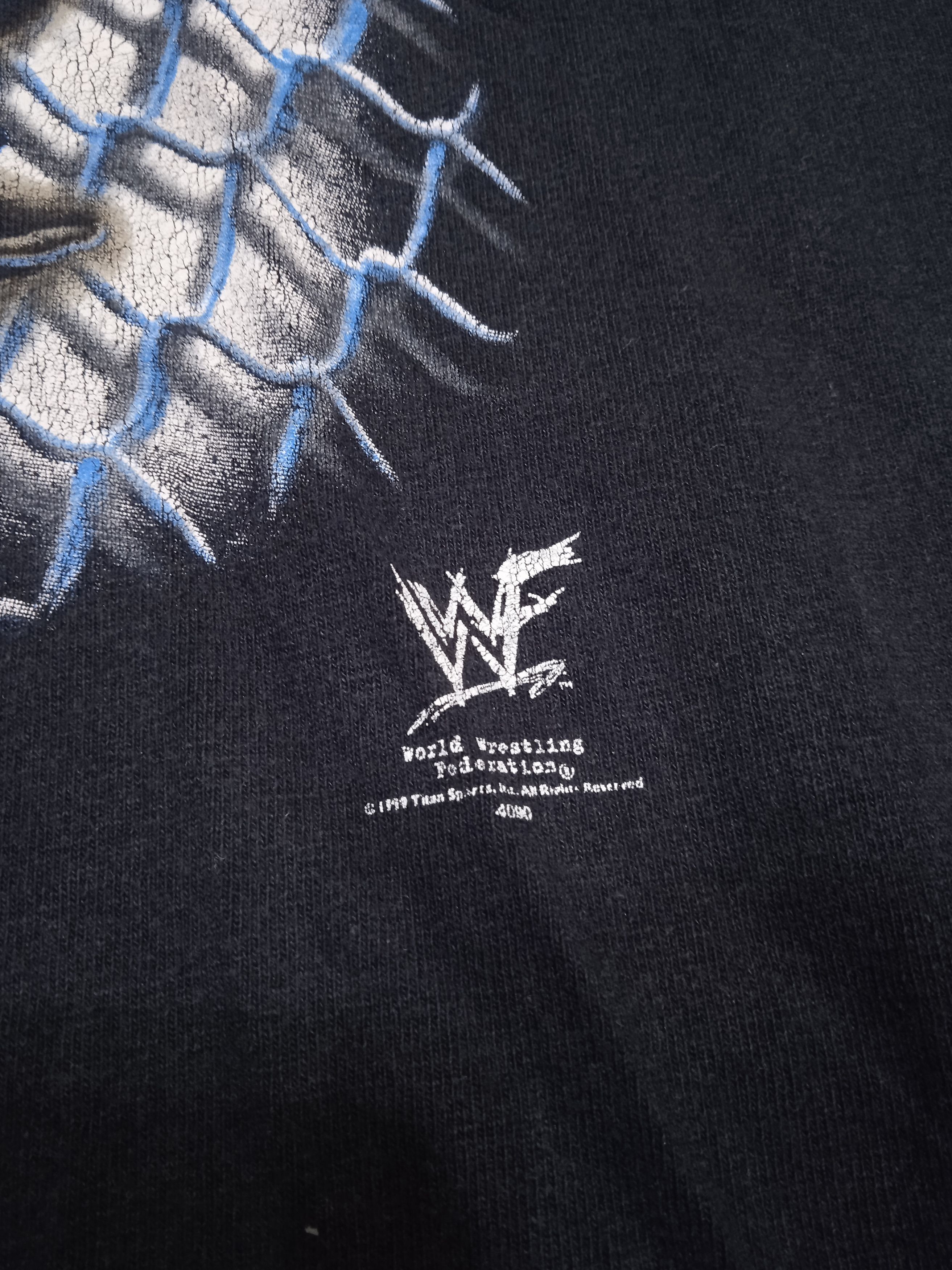 Vintage Vintage 90s WWF Attitude Era The Rock T Shirt Size US L / EU 52-54 / 3 - 6 Thumbnail