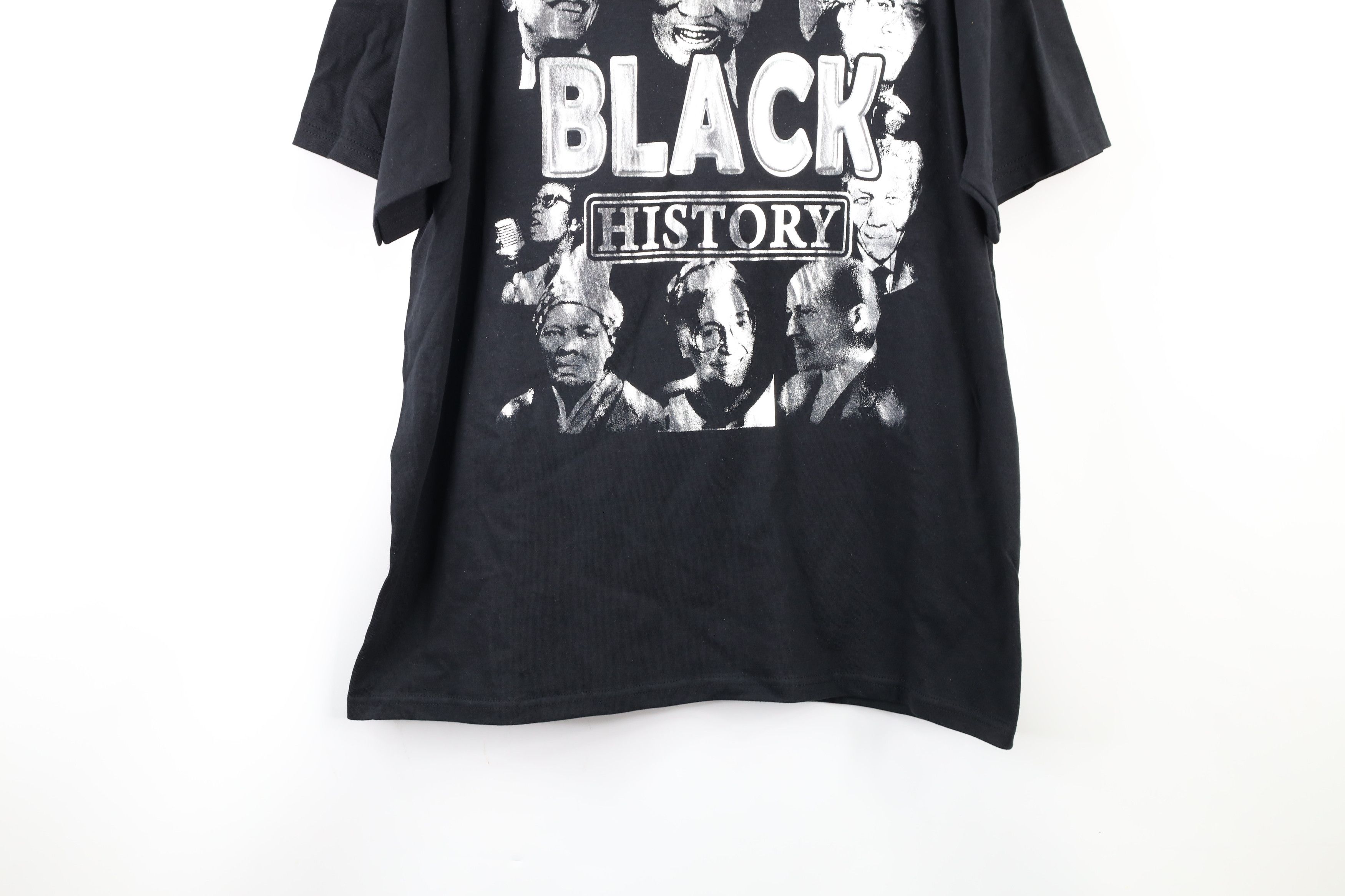 Vintage New Black History Malcolm X Obama Rosa Parks T-Shirt Black Size US XL / EU 56 / 4 - 3 Thumbnail