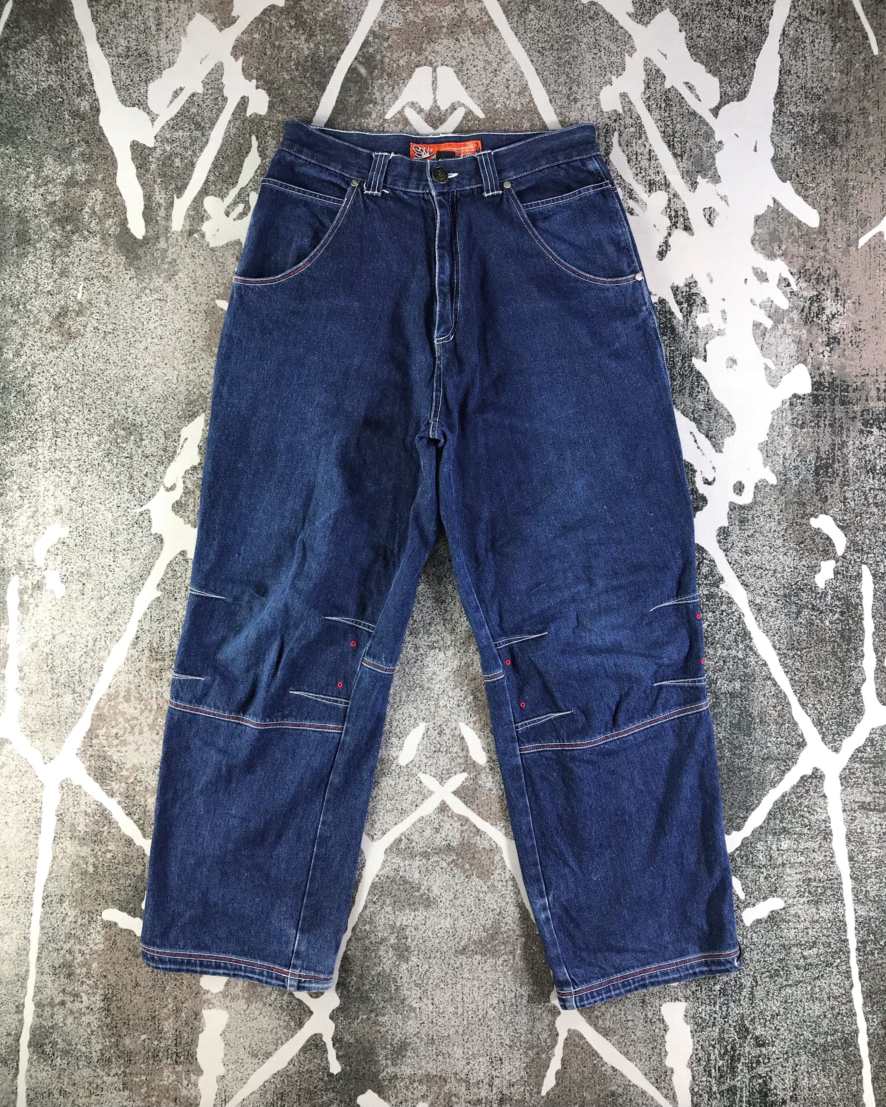 image of Vintage Japanese Soul Jeans Baggy Denim Kj2908 in Blue, Men's (Size 32)
