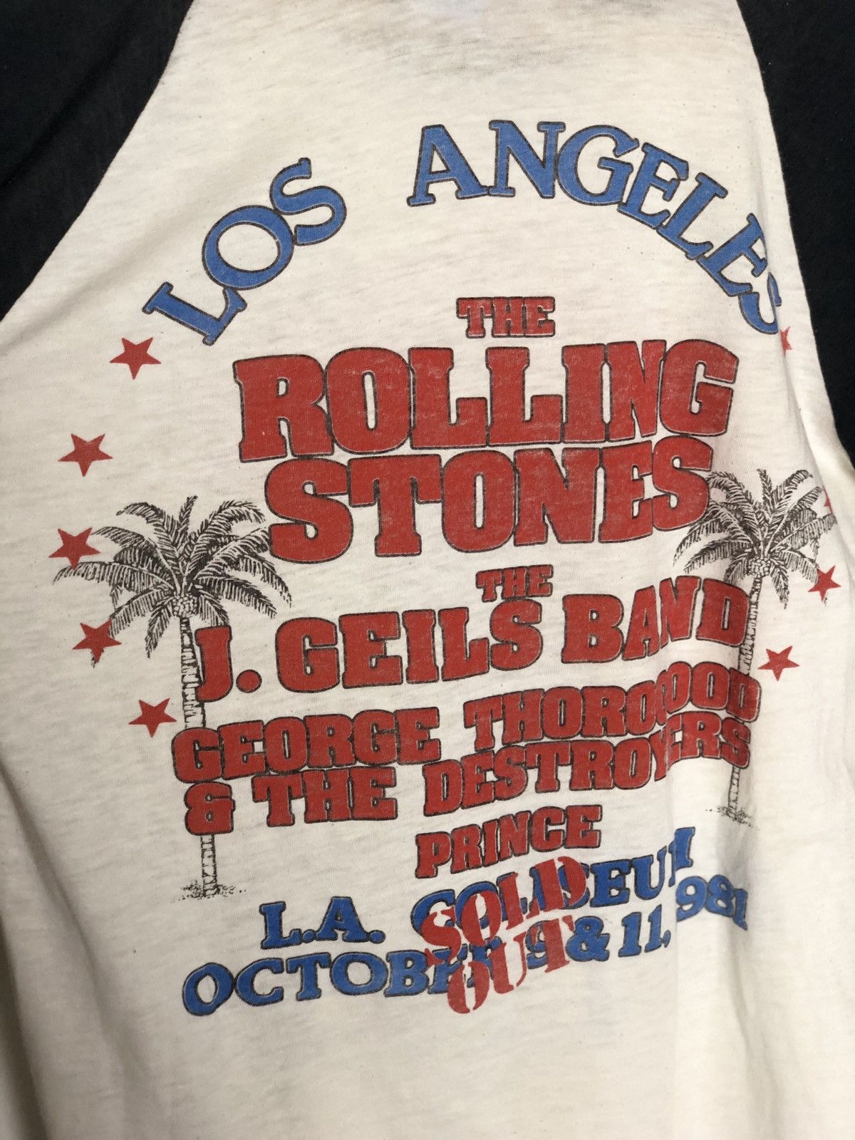 Band Tees Vintage Rolling Stones Los Angeles 1981 Size US M / EU 48-50 / 2 - 6 Thumbnail