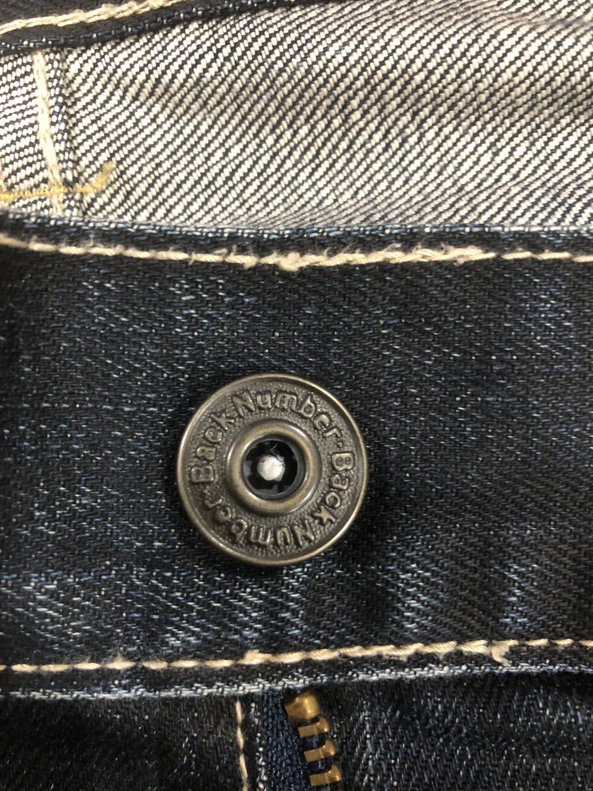 Japanese Brand Back Number Distressed Denim Punk Style Multipocket Size US 30 / EU 46 - 10 Thumbnail