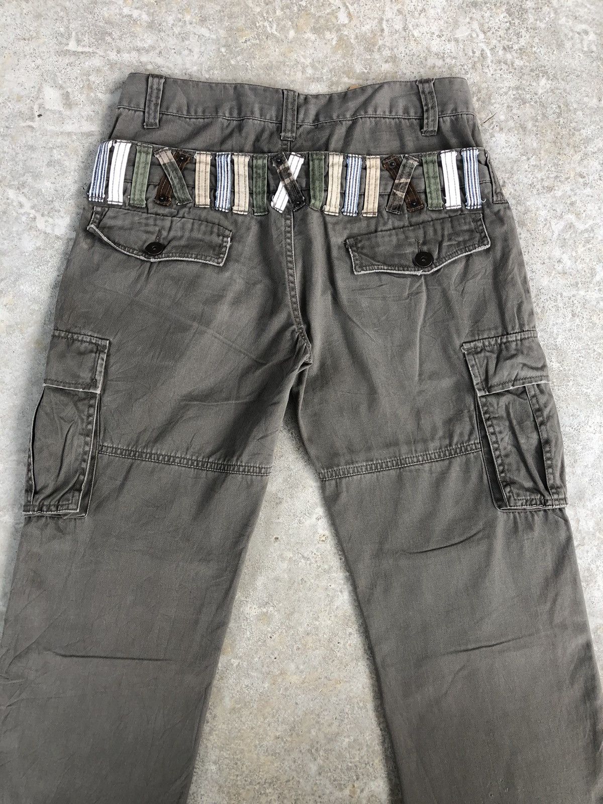 Japanese Brand Denim Lab Double Waist Cargo Pants Tactical Multipocket Size US 30 / EU 46 - 8 Thumbnail