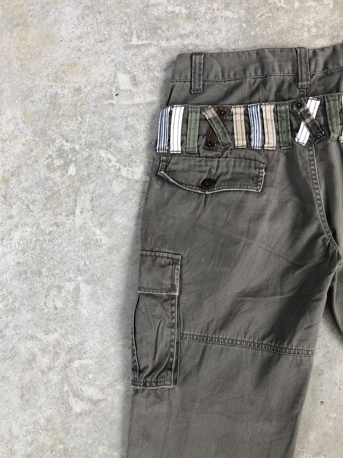 Japanese Brand Denim Lab Double Waist Cargo Pants Tactical Multipocket Size US 30 / EU 46 - 9 Thumbnail