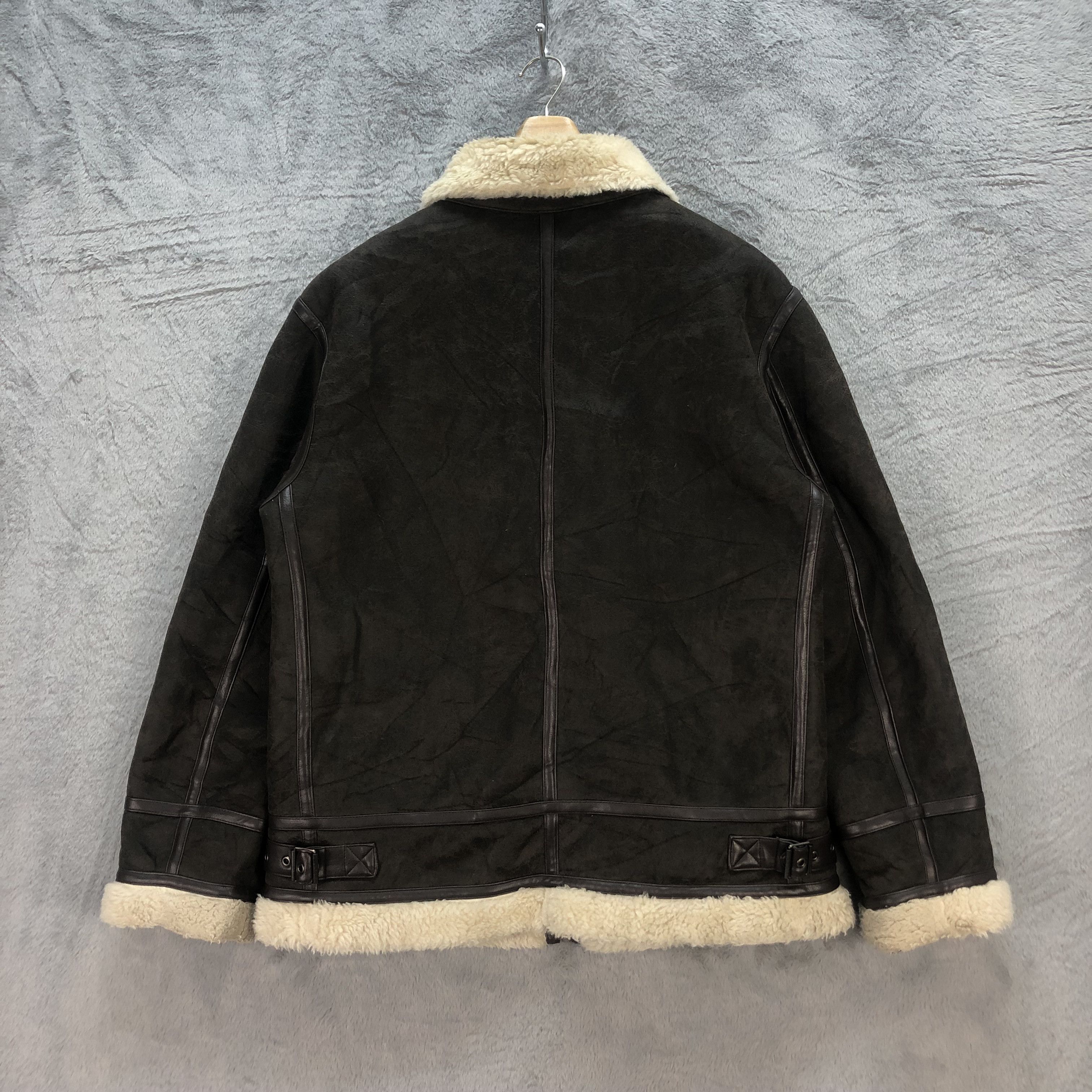 Japanese Brand YIN & YANG JEANS SHEARLING JACKET #6595-75 Size XL / US 12-14 / IT 48-50 - 12 Thumbnail