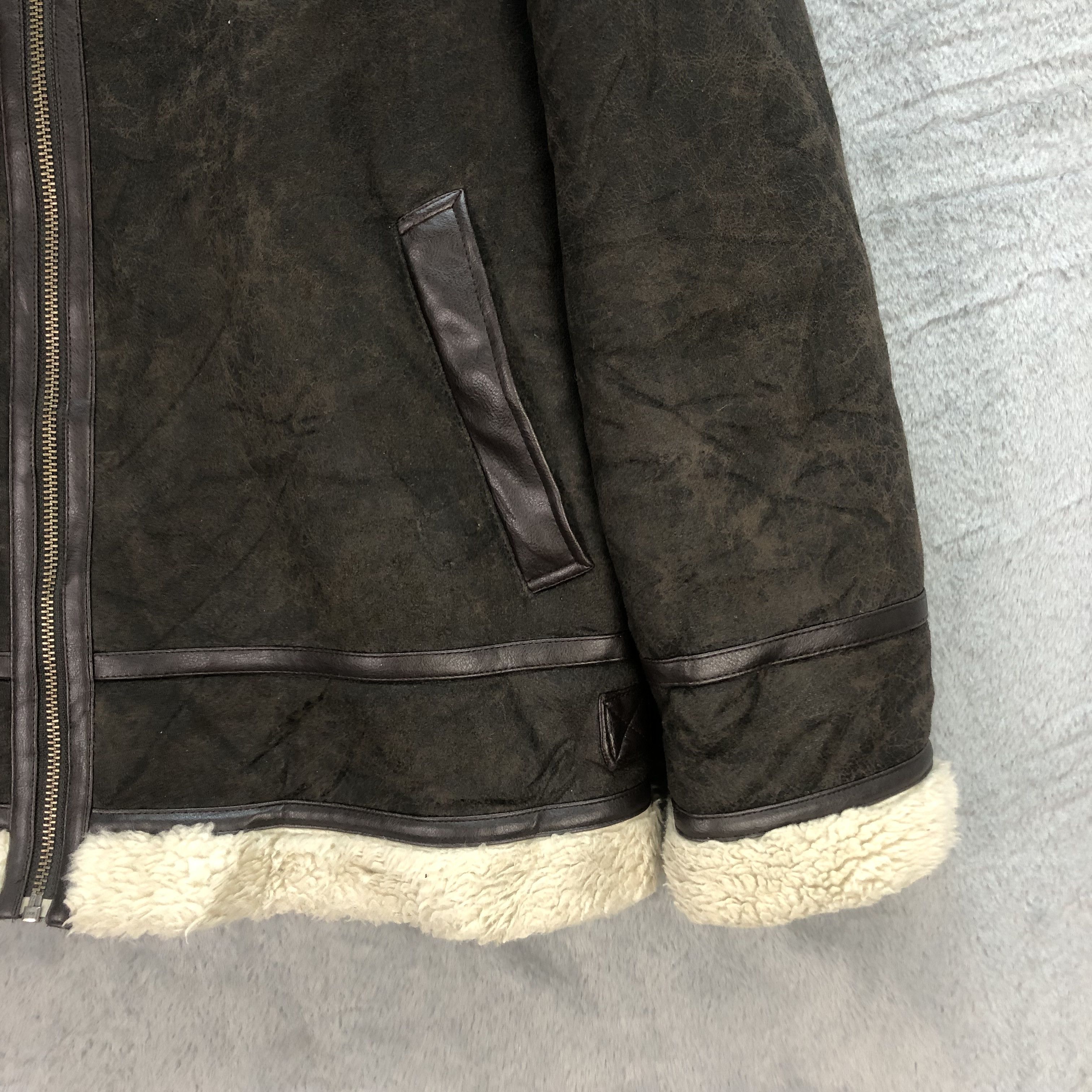 Japanese Brand YIN & YANG JEANS SHEARLING JACKET #6595-75 Size XL / US 12-14 / IT 48-50 - 5 Thumbnail