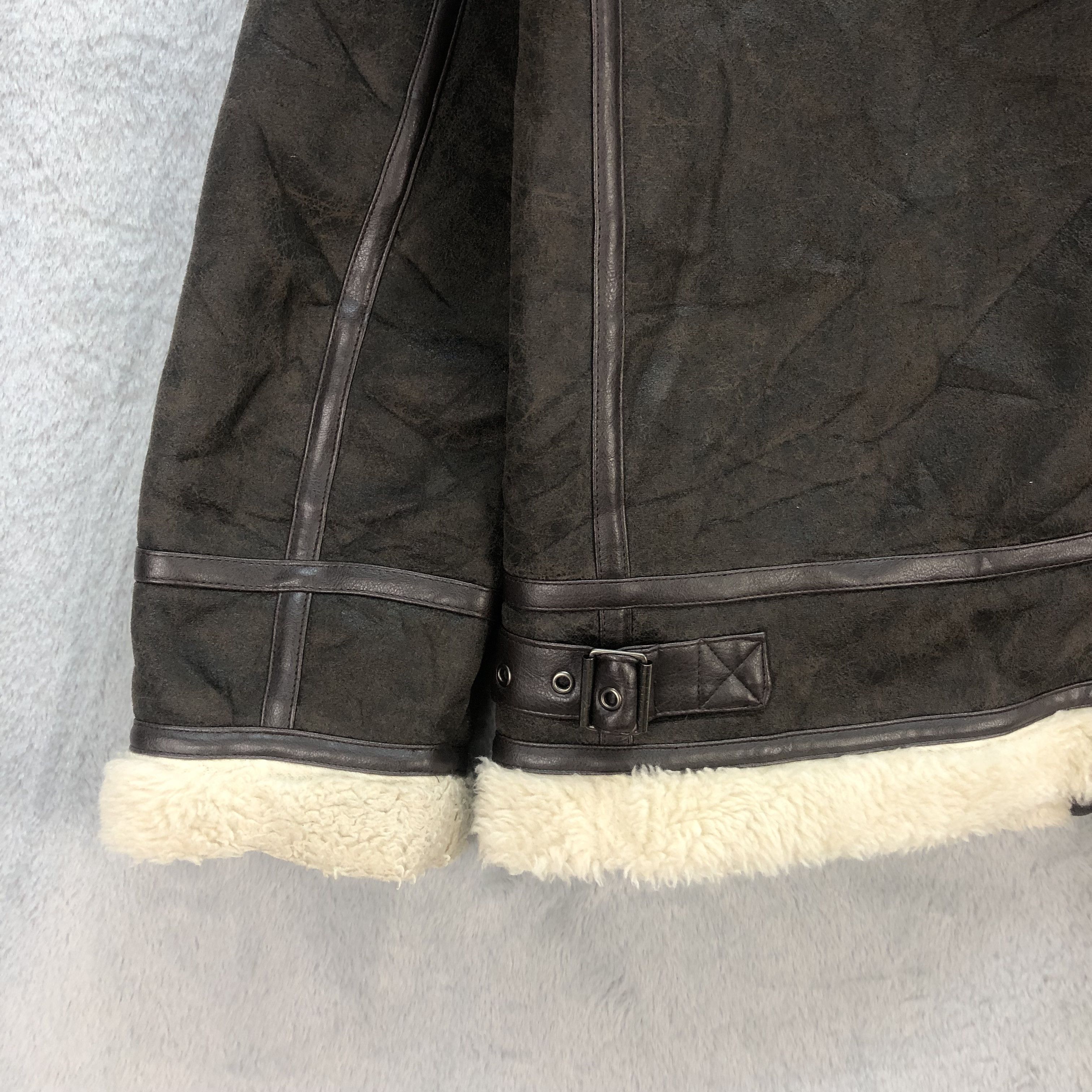 Japanese Brand YIN & YANG JEANS SHEARLING JACKET #6595-75 Size XL / US 12-14 / IT 48-50 - 13 Thumbnail