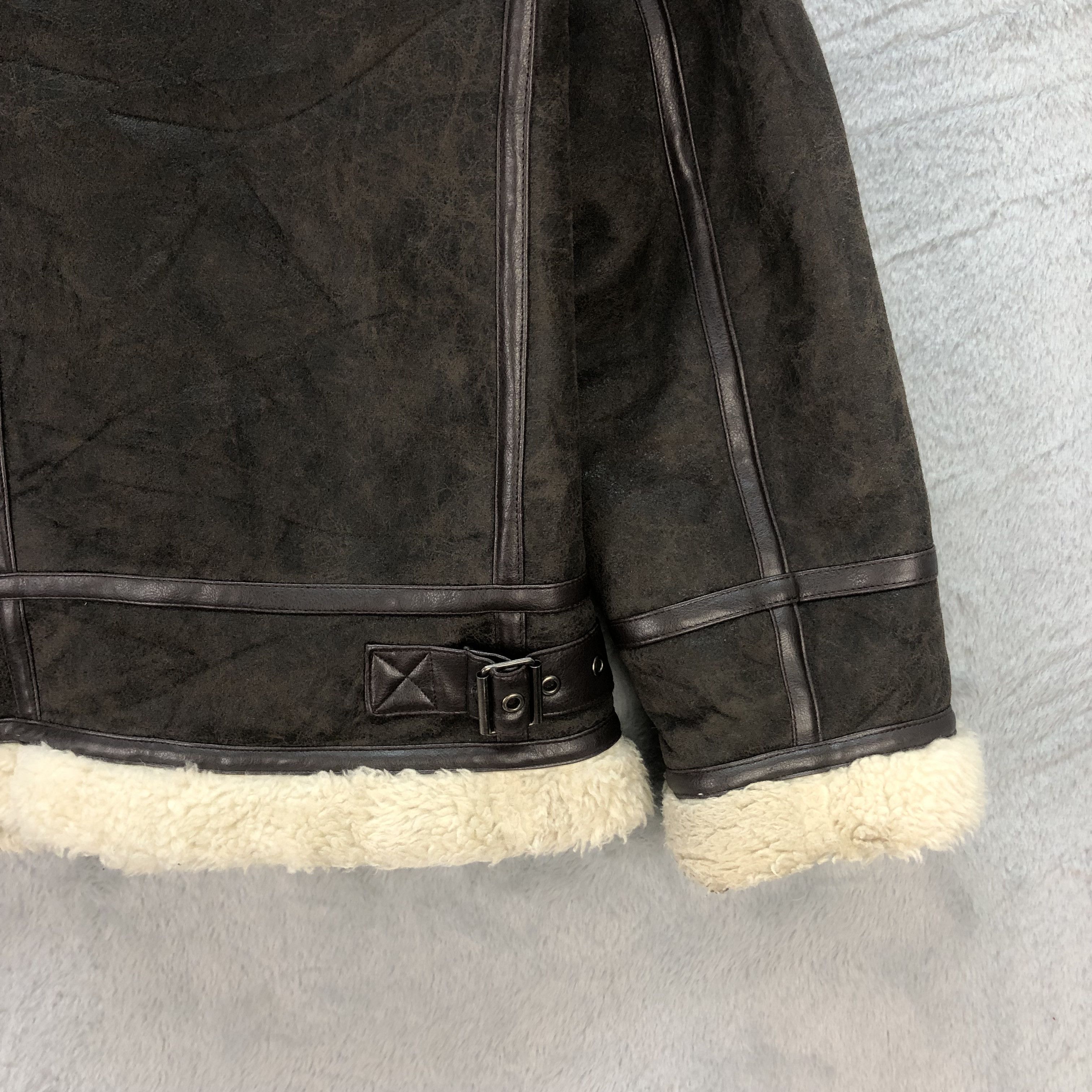 Japanese Brand YIN & YANG JEANS SHEARLING JACKET #6595-75 Size XL / US 12-14 / IT 48-50 - 14 Thumbnail