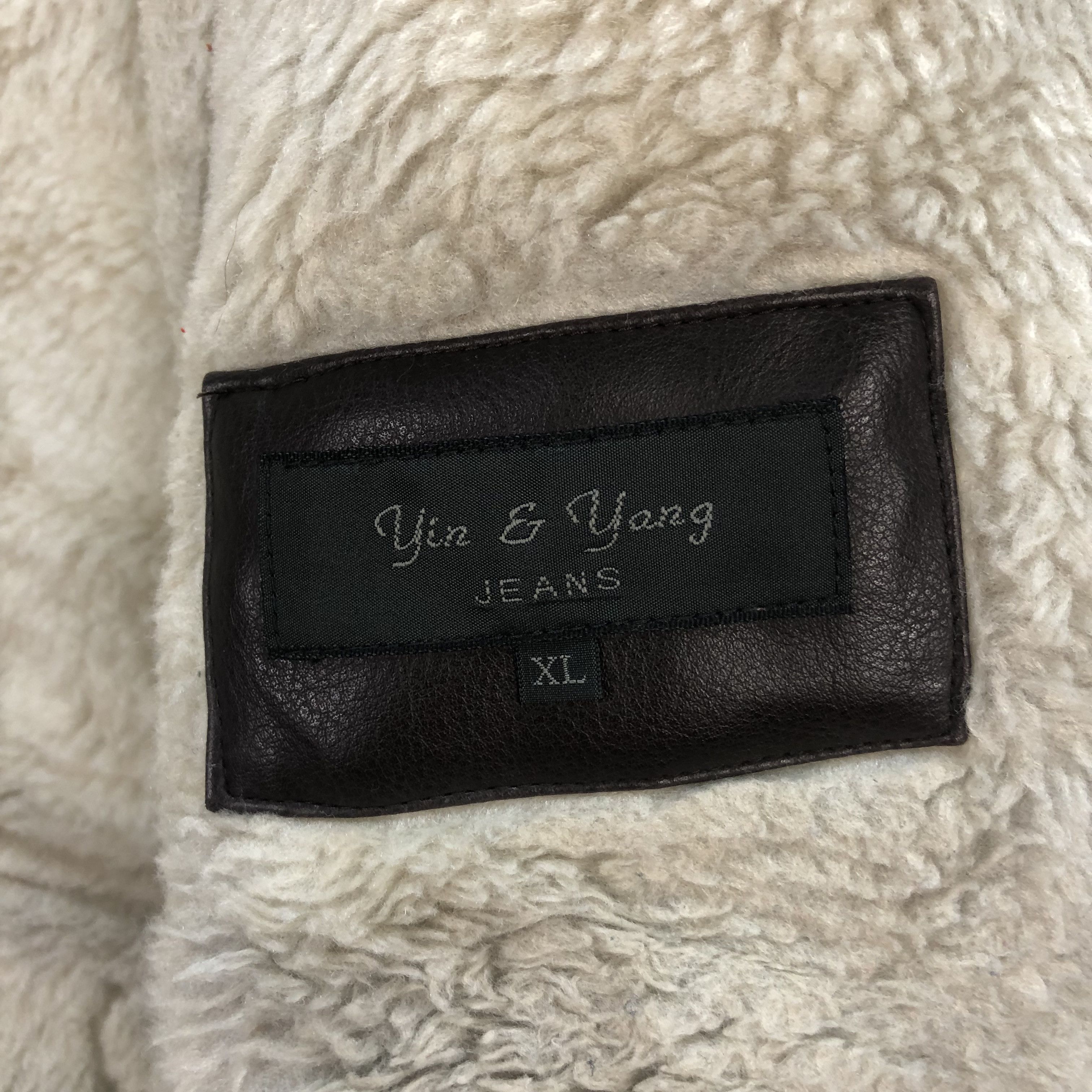 Japanese Brand YIN & YANG JEANS SHEARLING JACKET #6595-75 Size XL / US 12-14 / IT 48-50 - 9 Thumbnail