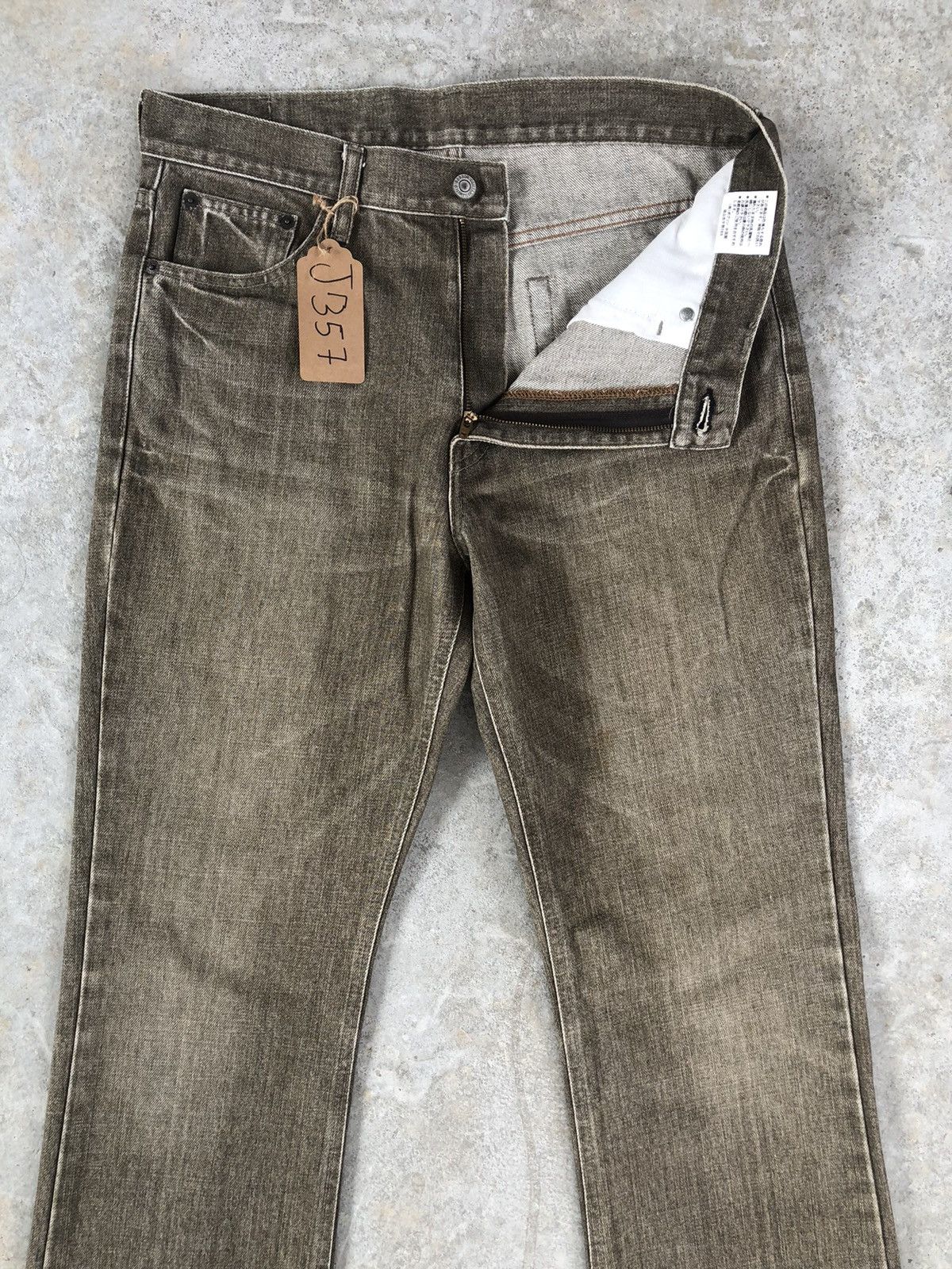 Japanese Brand Y2K Bobson Flared Jeans Distressed Jeans Size US 32 / EU 48 - 3 Thumbnail