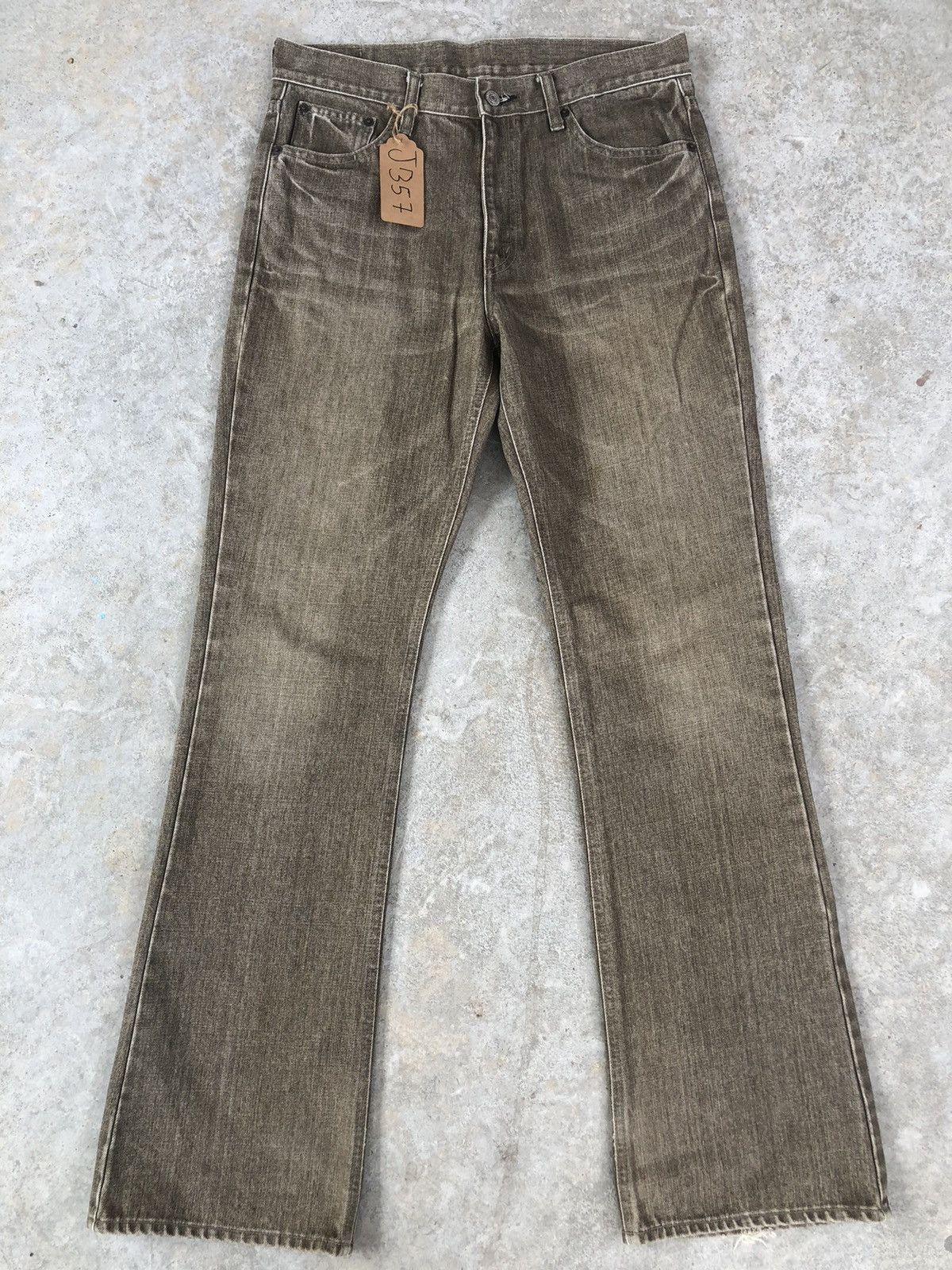 Japanese Brand Y2K Bobson Flared Jeans Distressed Jeans Size US 32 / EU 48 - 1 Thumbnail