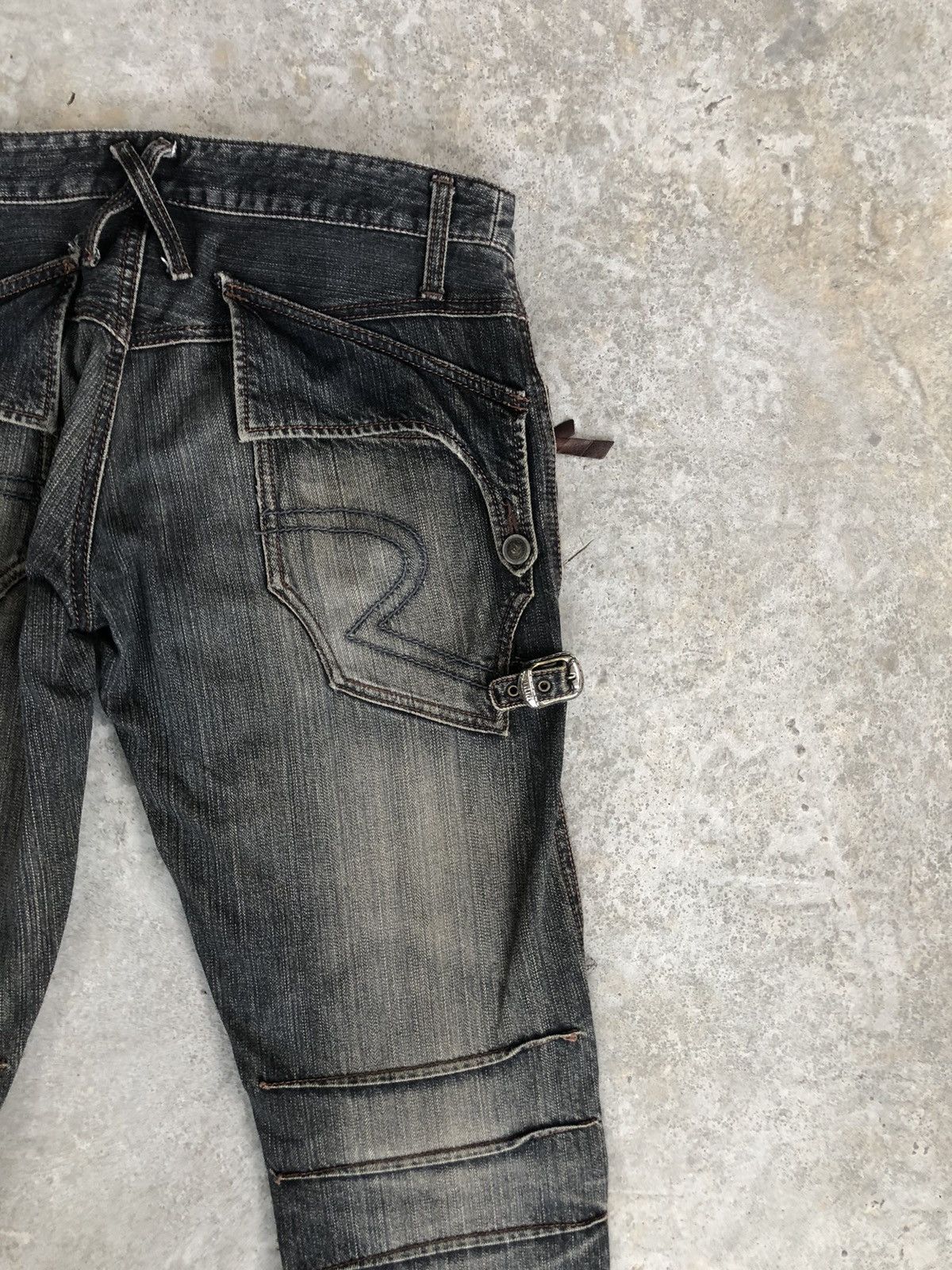 Obelisk Obelisk Flared Jeans Distressed Jeans Cargo Pants Size US 31 - 11 Thumbnail