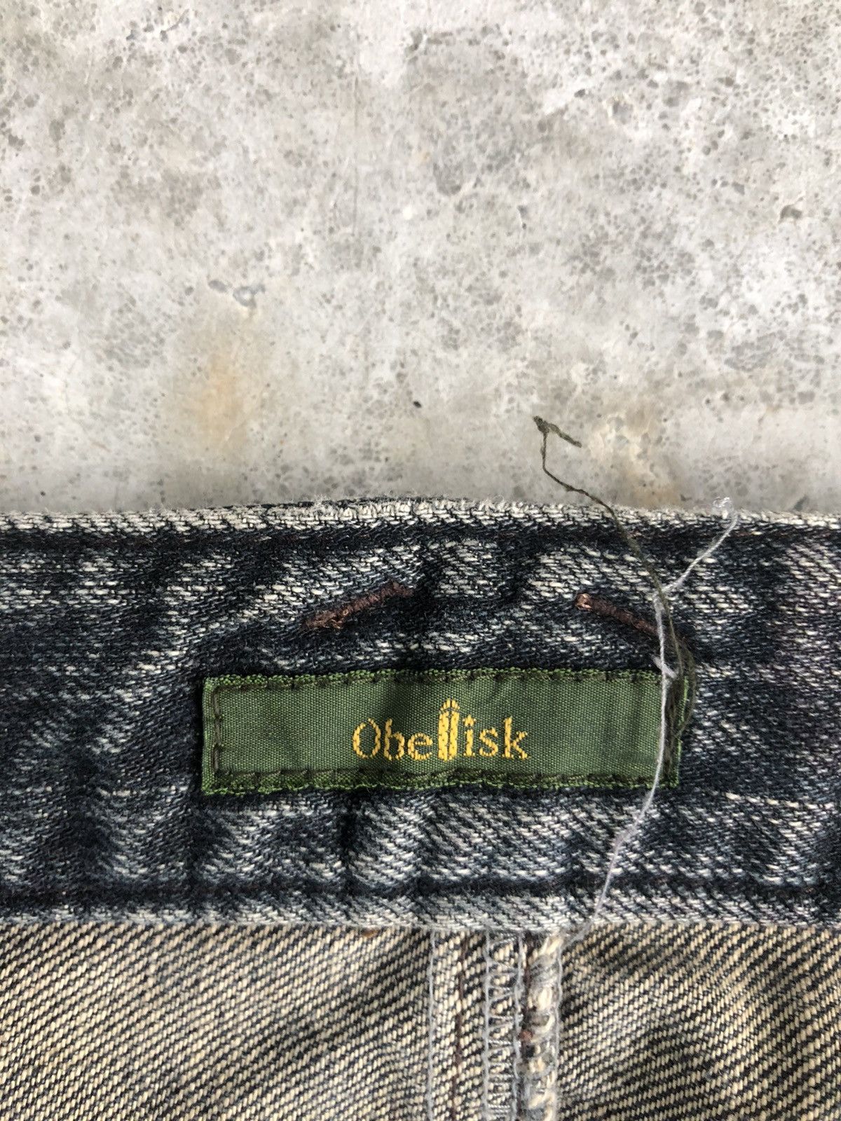 Obelisk Obelisk Flared Jeans Distressed Jeans Cargo Pants Size US 31 - 19 Thumbnail