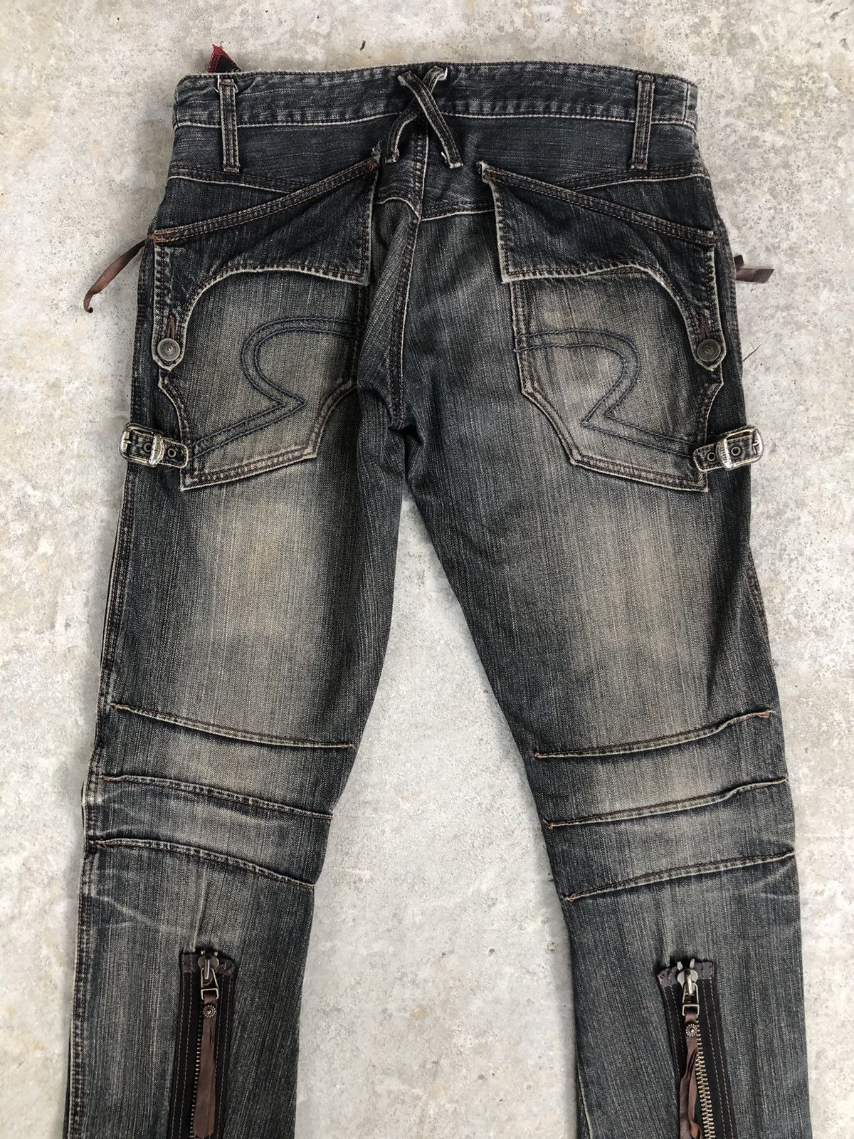 Obelisk Obelisk Flared Jeans Distressed Jeans Cargo Pants Size US 31 - 9 Thumbnail