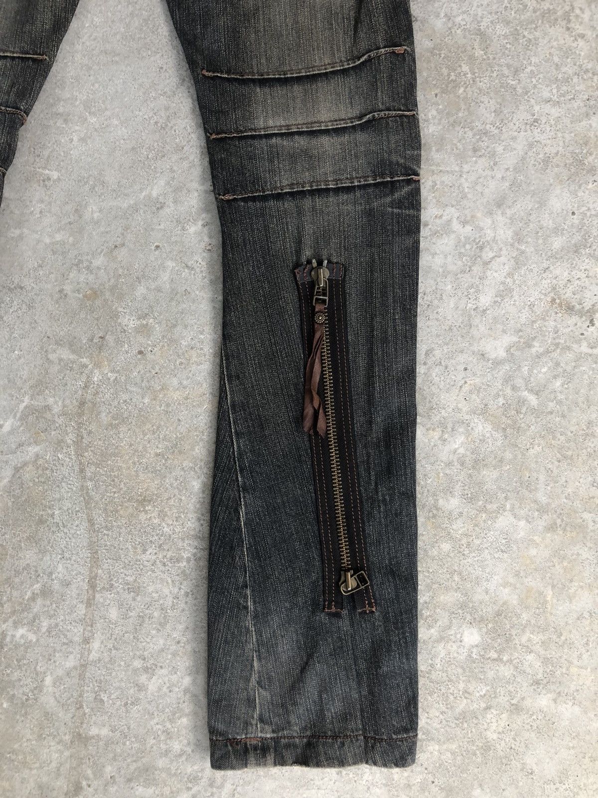 Obelisk Obelisk Flared Jeans Distressed Jeans Cargo Pants Size US 31 - 13 Thumbnail