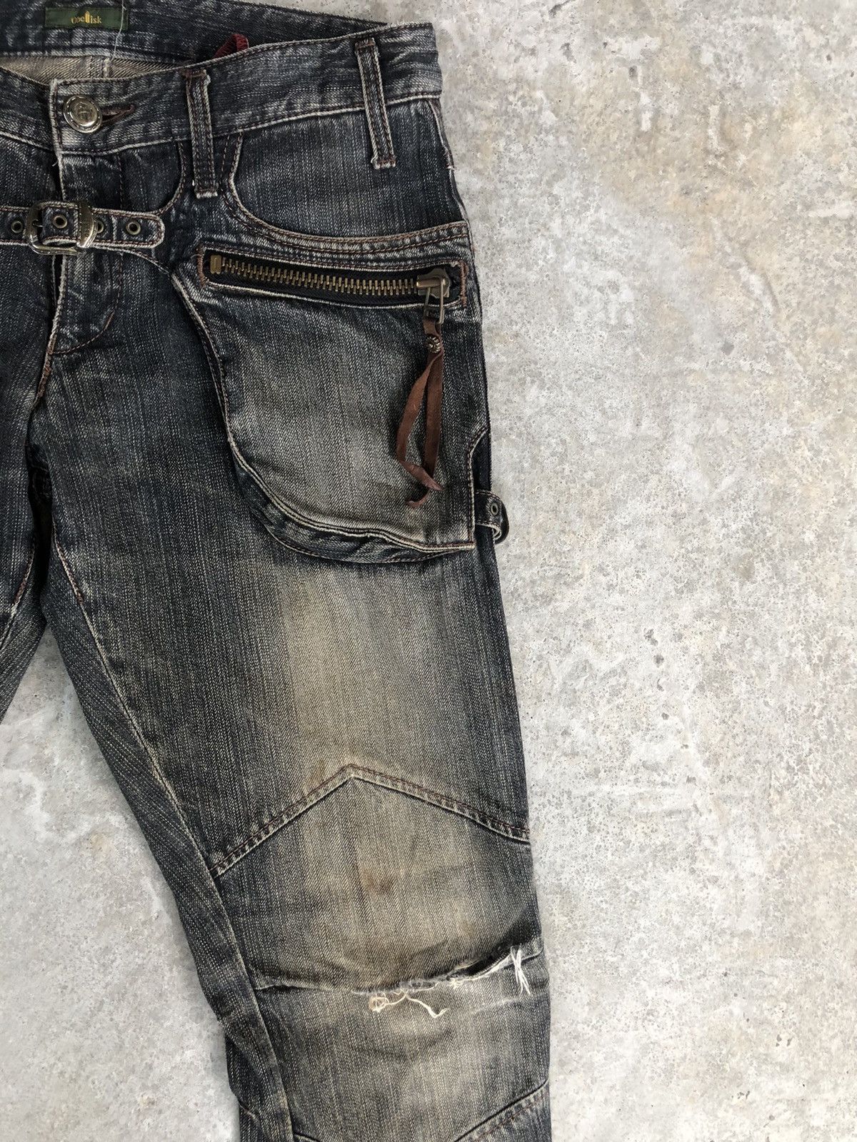 Obelisk Obelisk Flared Jeans Distressed Jeans Cargo Pants Size US 31 - 6 Thumbnail