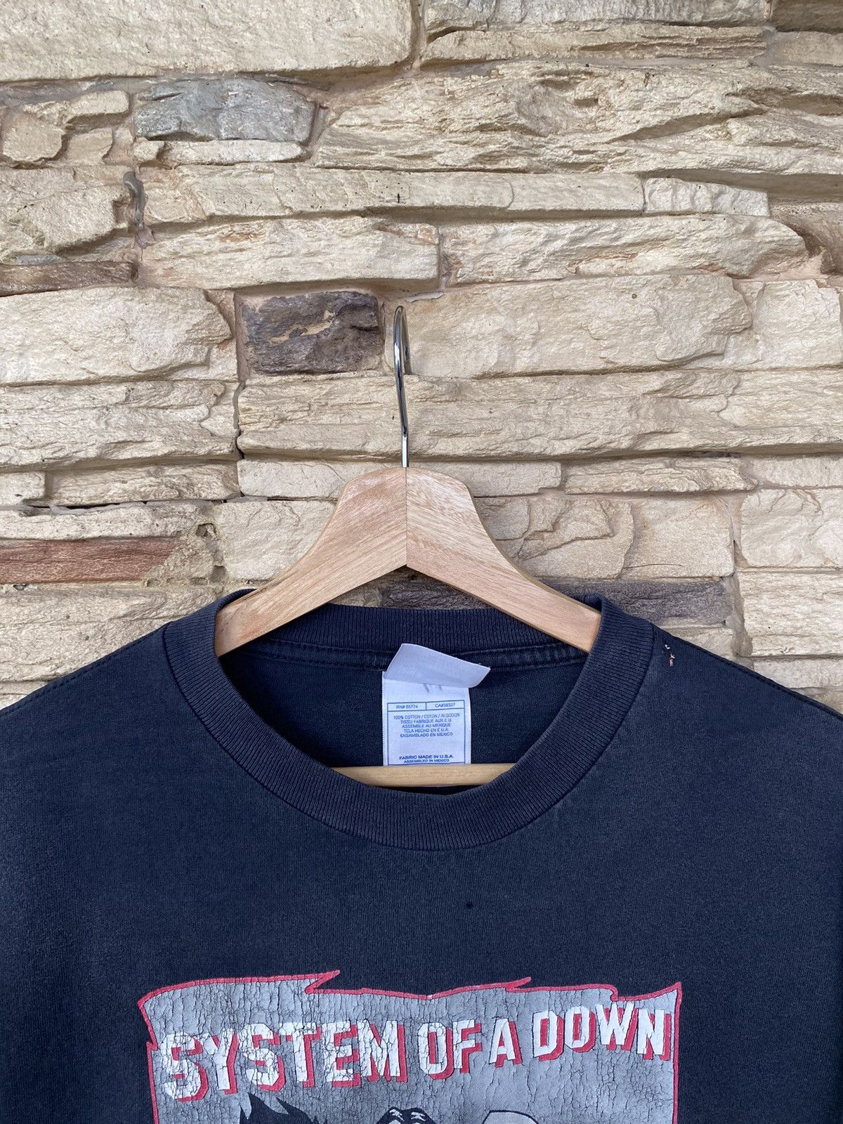 Band Tees Vintage System Of A Down Distressed Band Tee Size US L / EU 52-54 / 3 - 3 Thumbnail