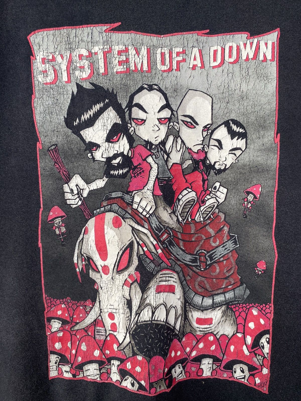 Band Tees Vintage System Of A Down Distressed Band Tee Size US L / EU 52-54 / 3 - 2 Thumbnail