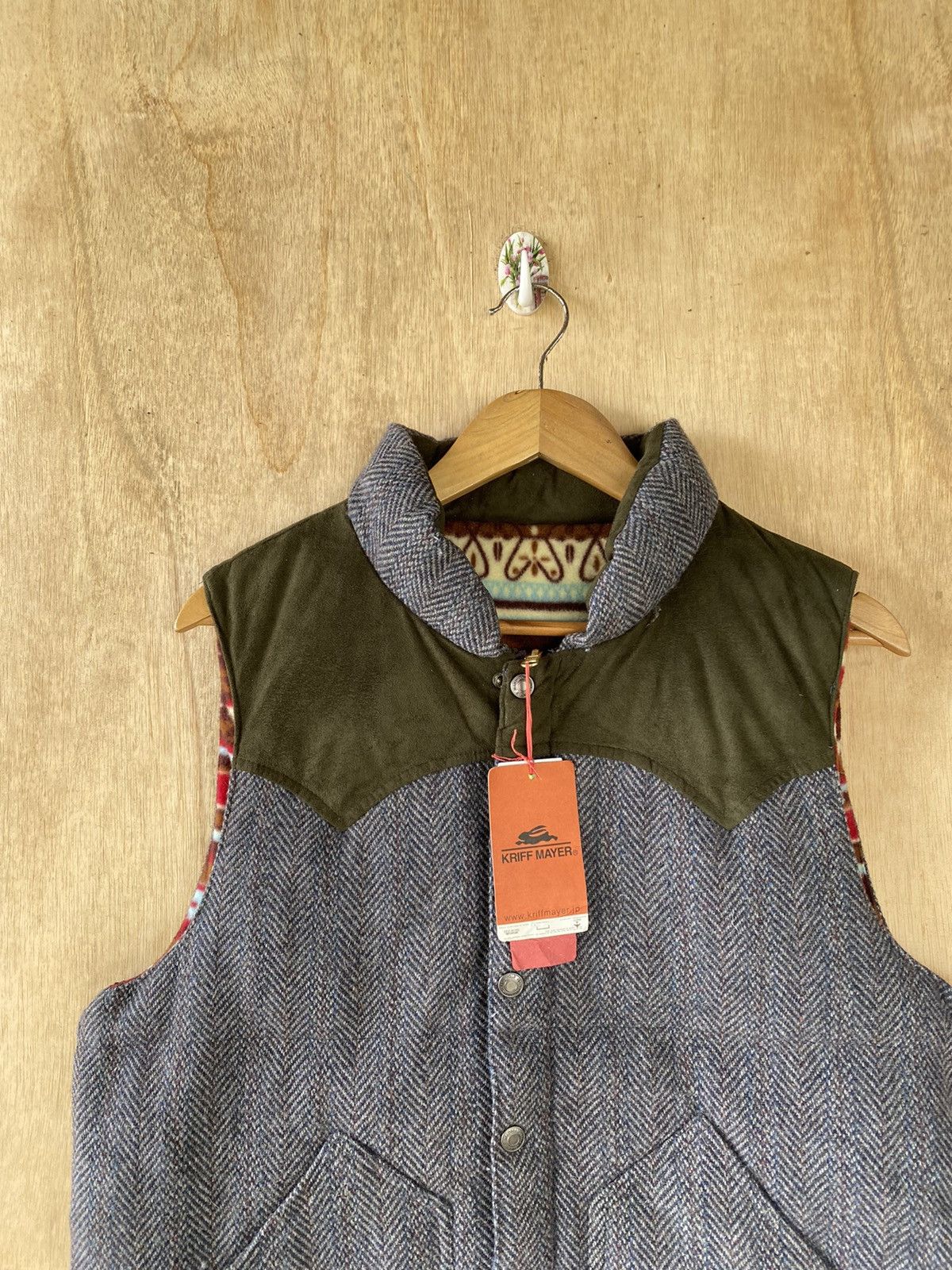 Designer × Japanese Brand 🔥SALE🔥NWT KRIFF MAYER WOOL DOWN VEST NICE DESIGN Size US L / EU 52-54 / 3 - 5 Thumbnail