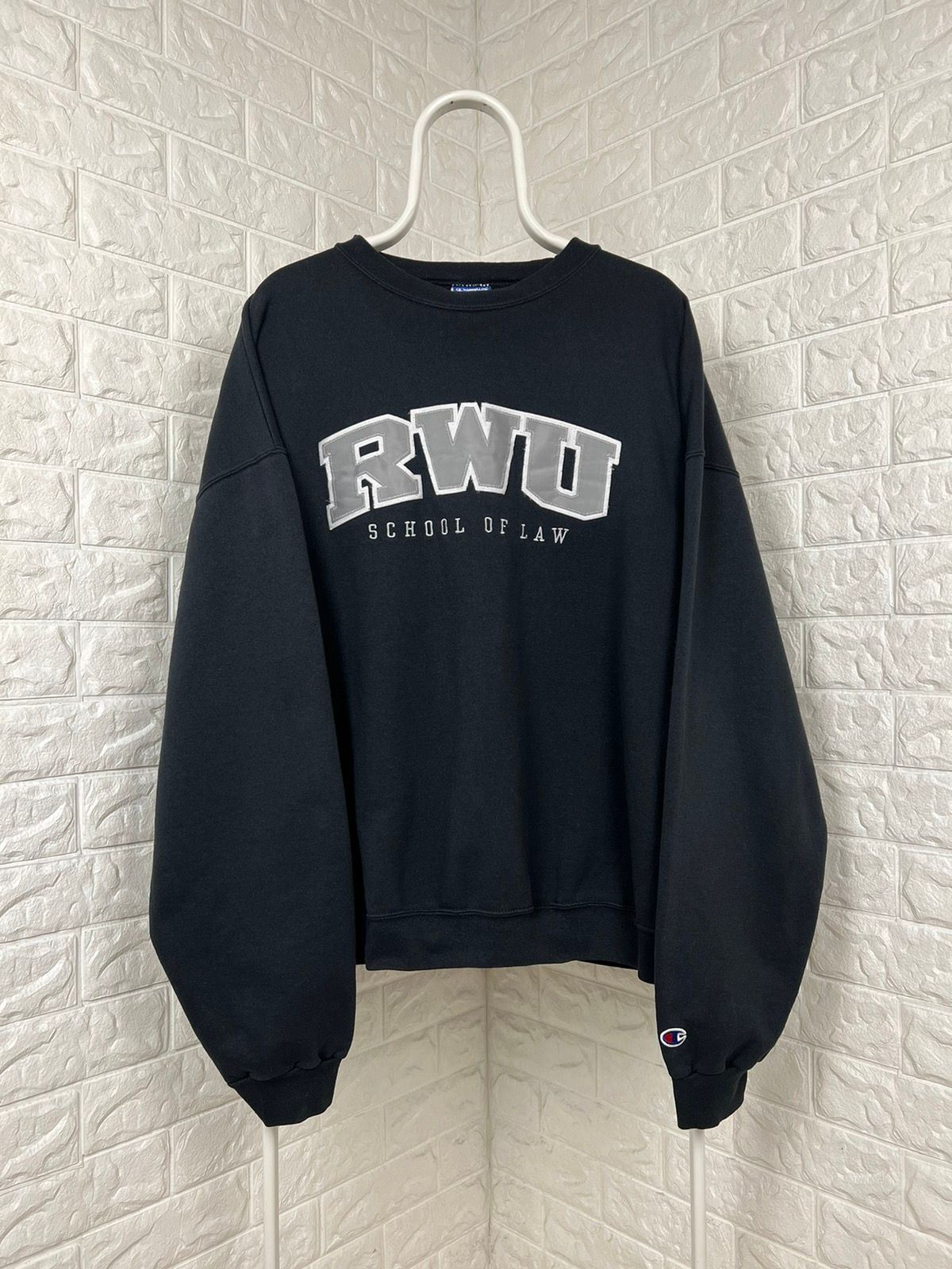Pre-owned Champion X Vintage Champion Rwu Sweatshirt In Black